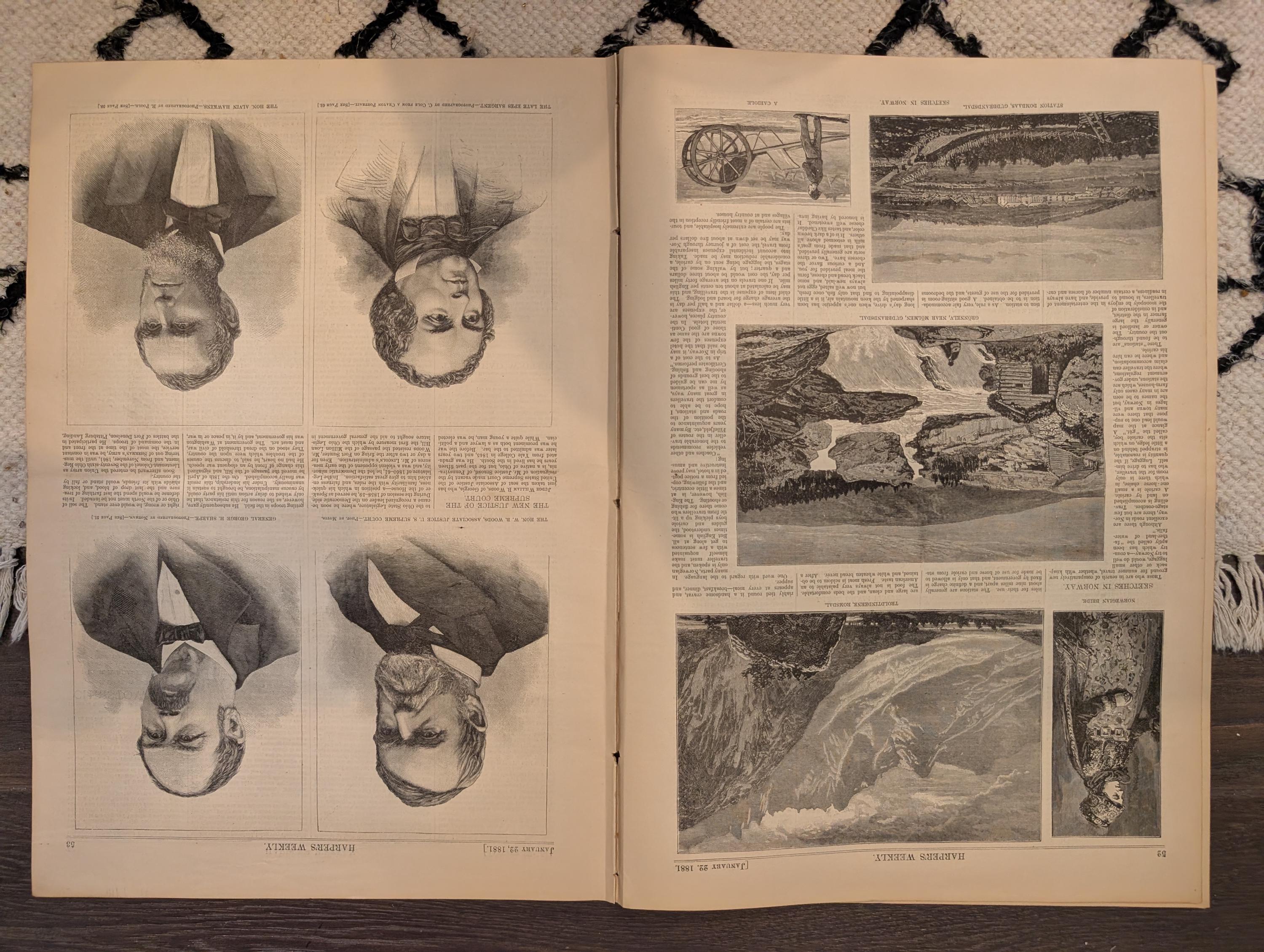 1881 Native Americans Pow-Wow White House, Chester Cathedral, Central Park Fire — Jan 22