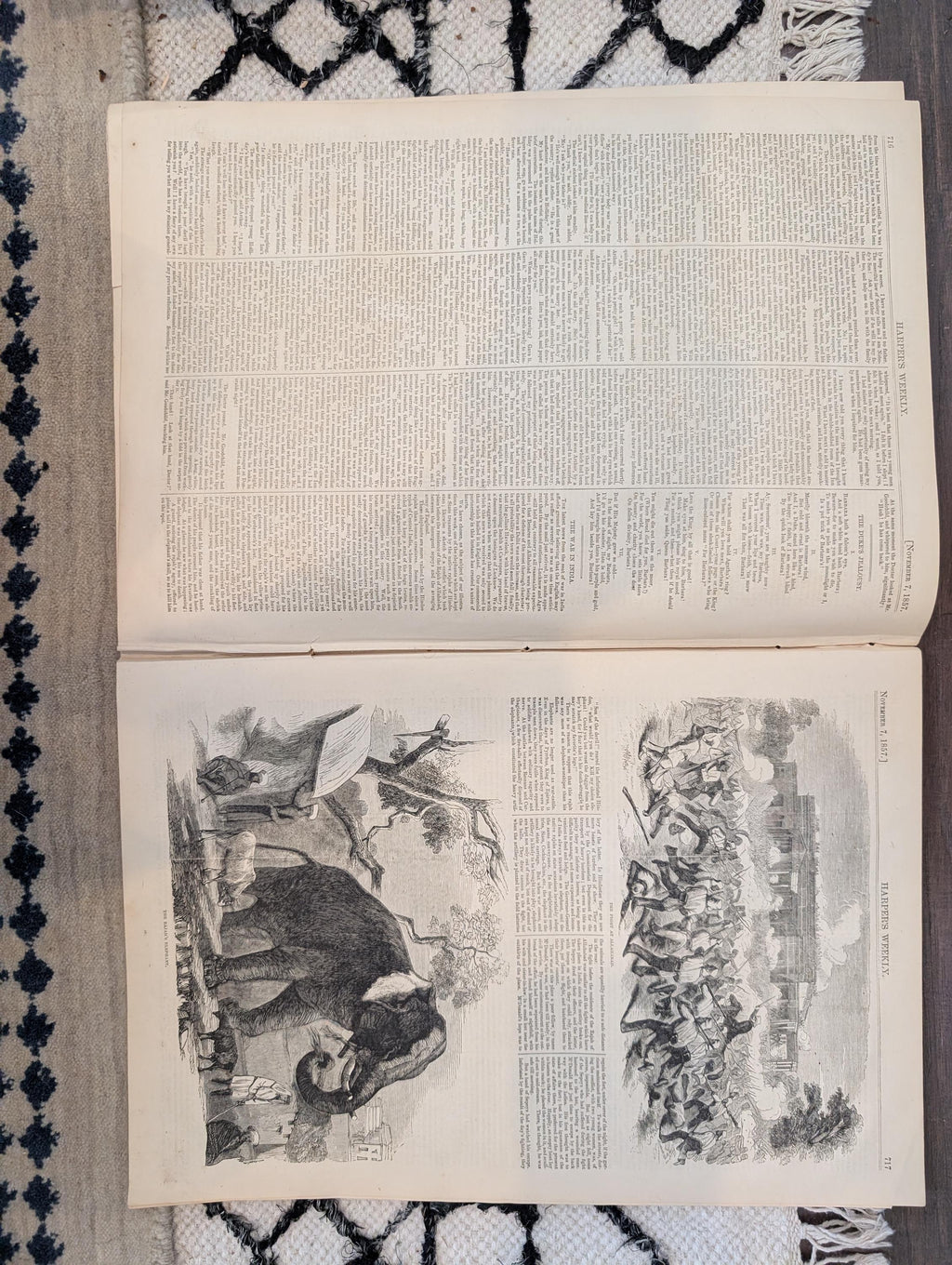 1857 Charles Dickens Harper's Weekly November 07 Election Day At The Polls