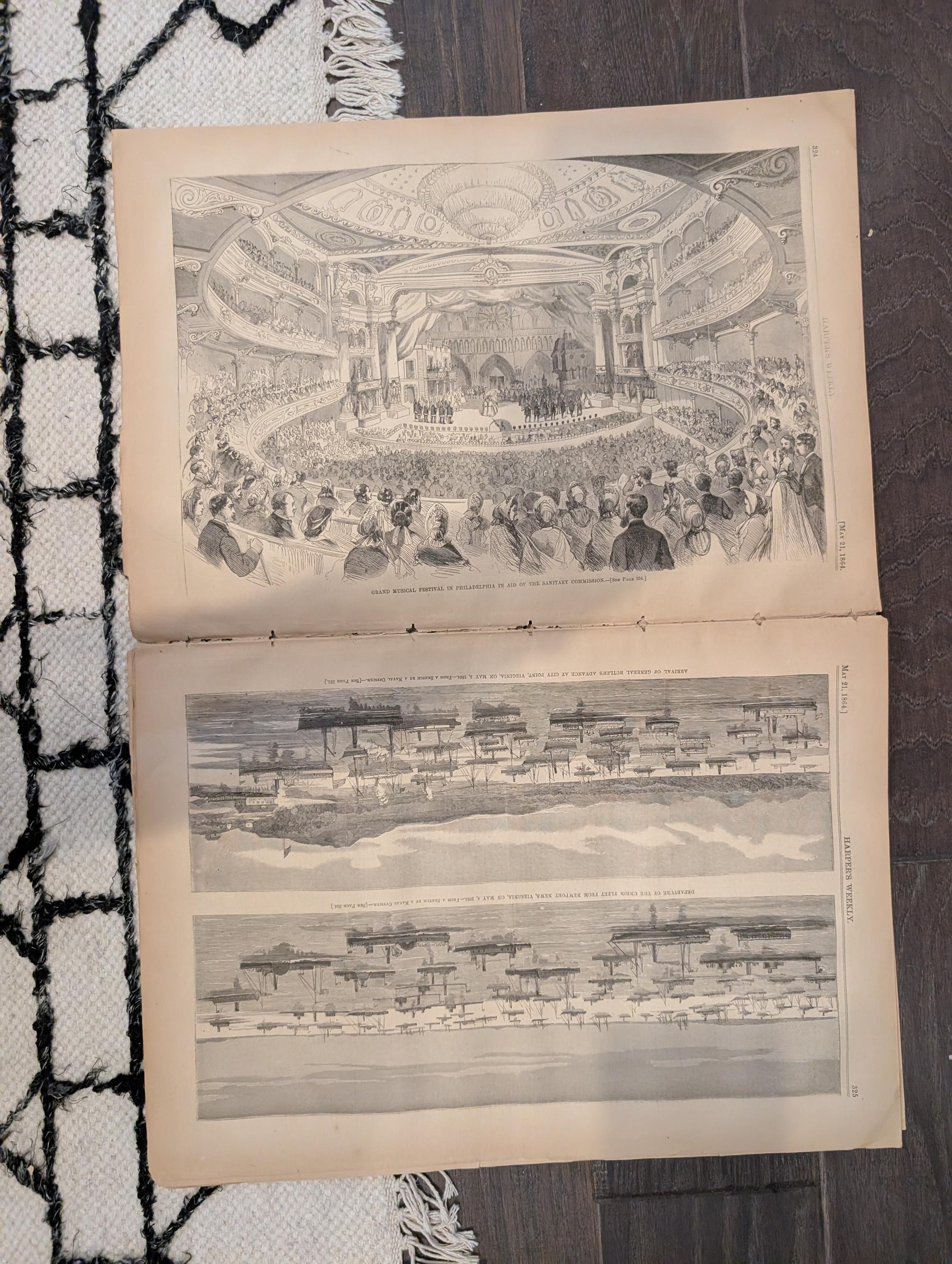 Harper's Weekly 1864 Rebel Atrocities May 21 Sherman Buzzard's Roost