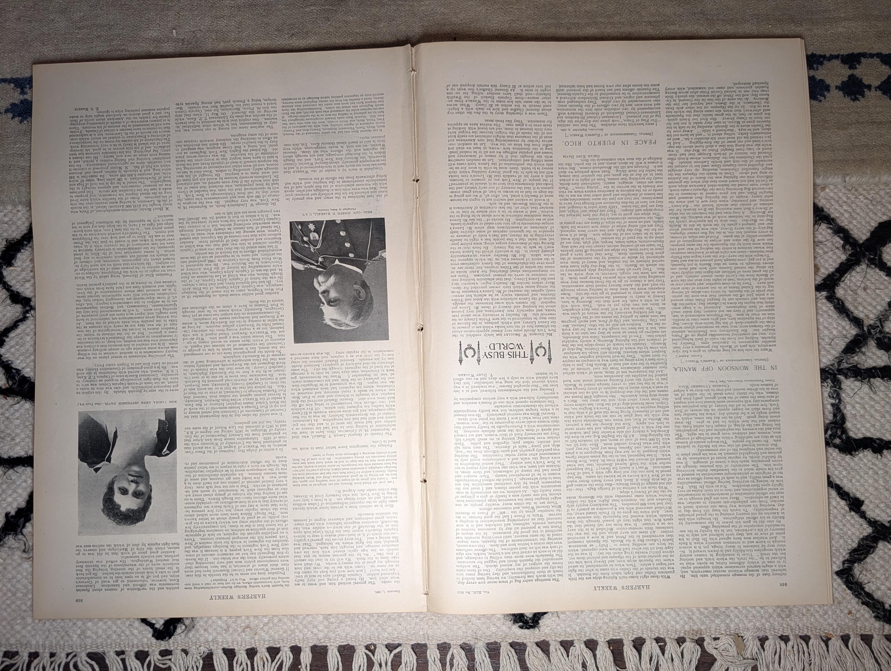 1898 Puerto Rico Peace & Flag of Truce, Klondike Winter, Wilhelmina — Oct 1