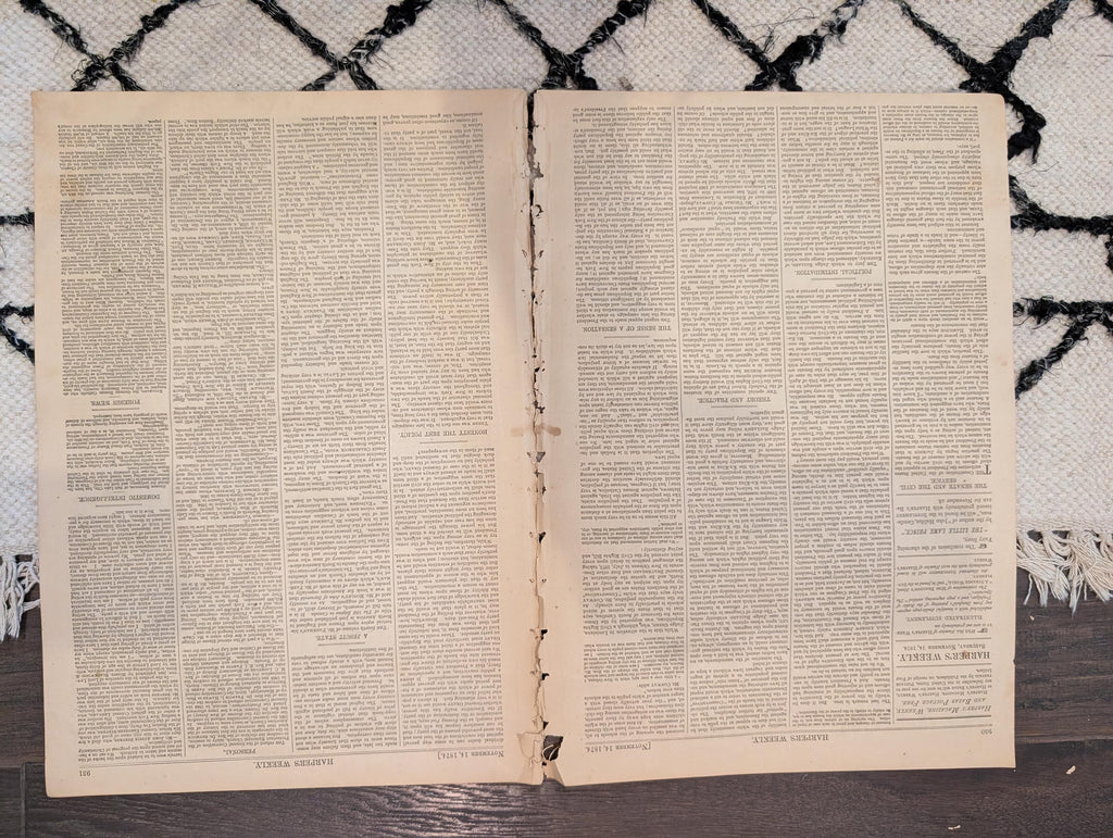 1874 Boss Tweed in Prison, Battle of Trafalgar, Nast Centerfold — Nov 14