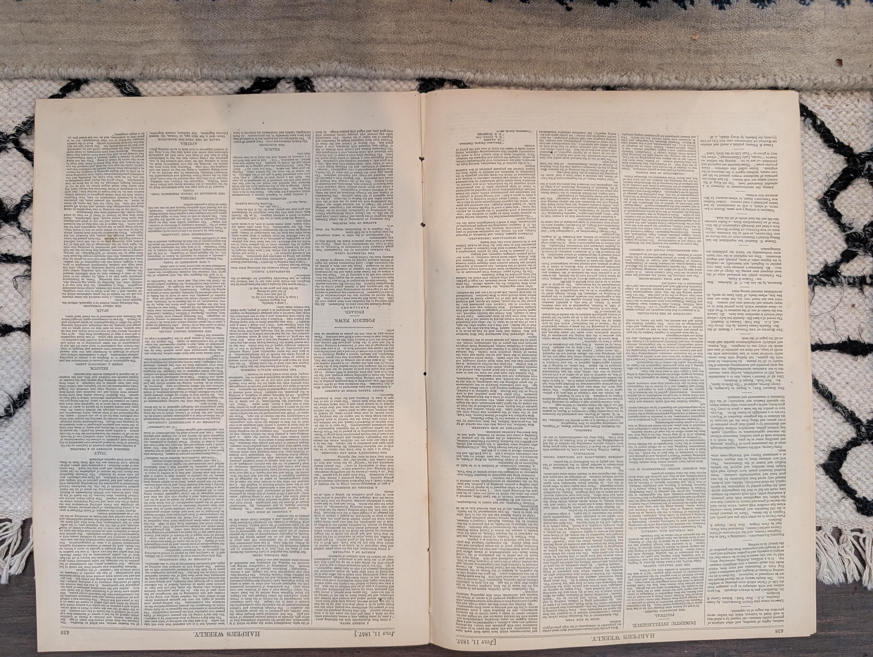 1857 San Francisco and Salt Lake City Harper's Weekly July 11 Brigham Young