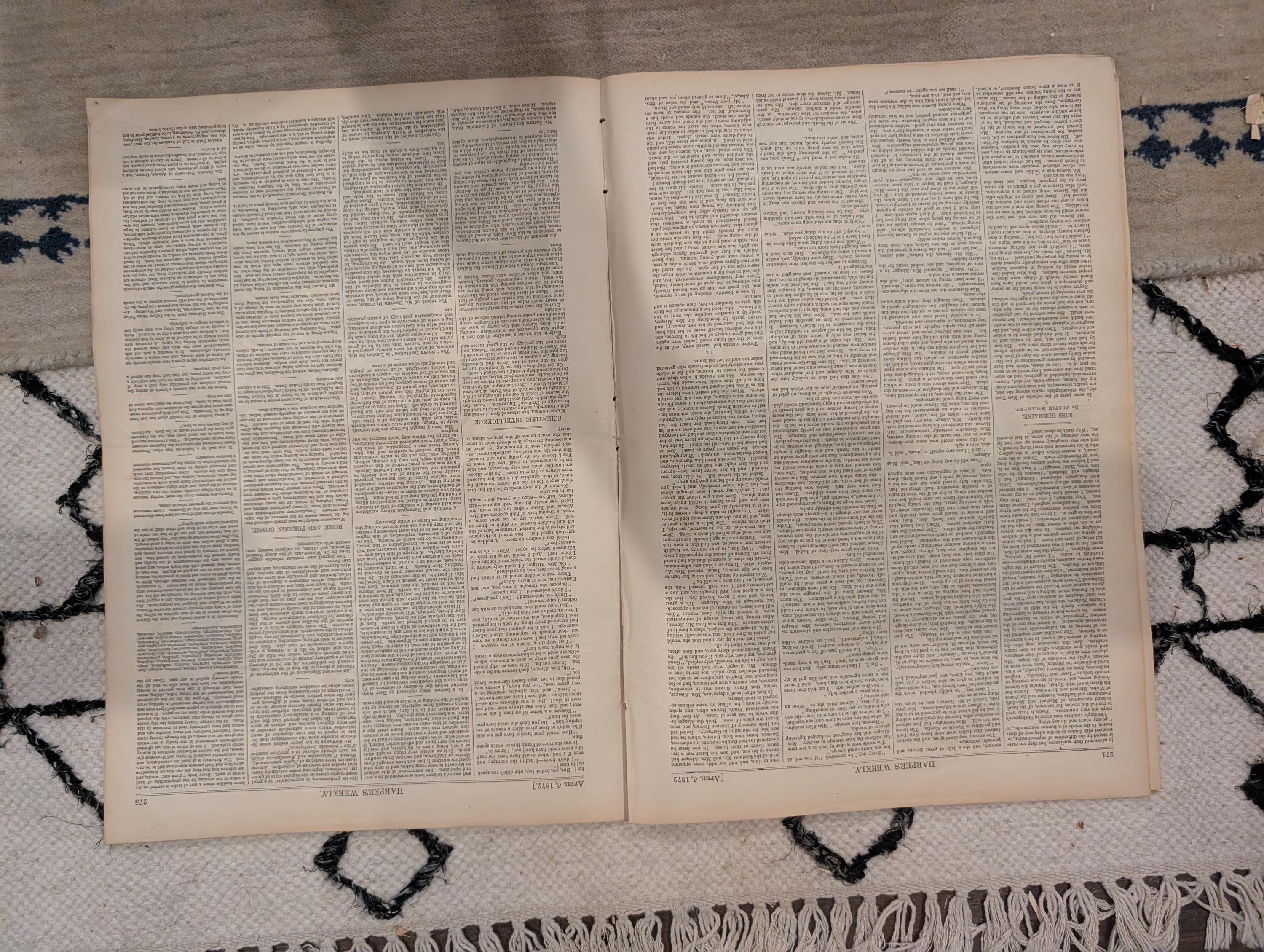 1872 April Fools Day Harper's Weekly April 06 Nast Supreme Court