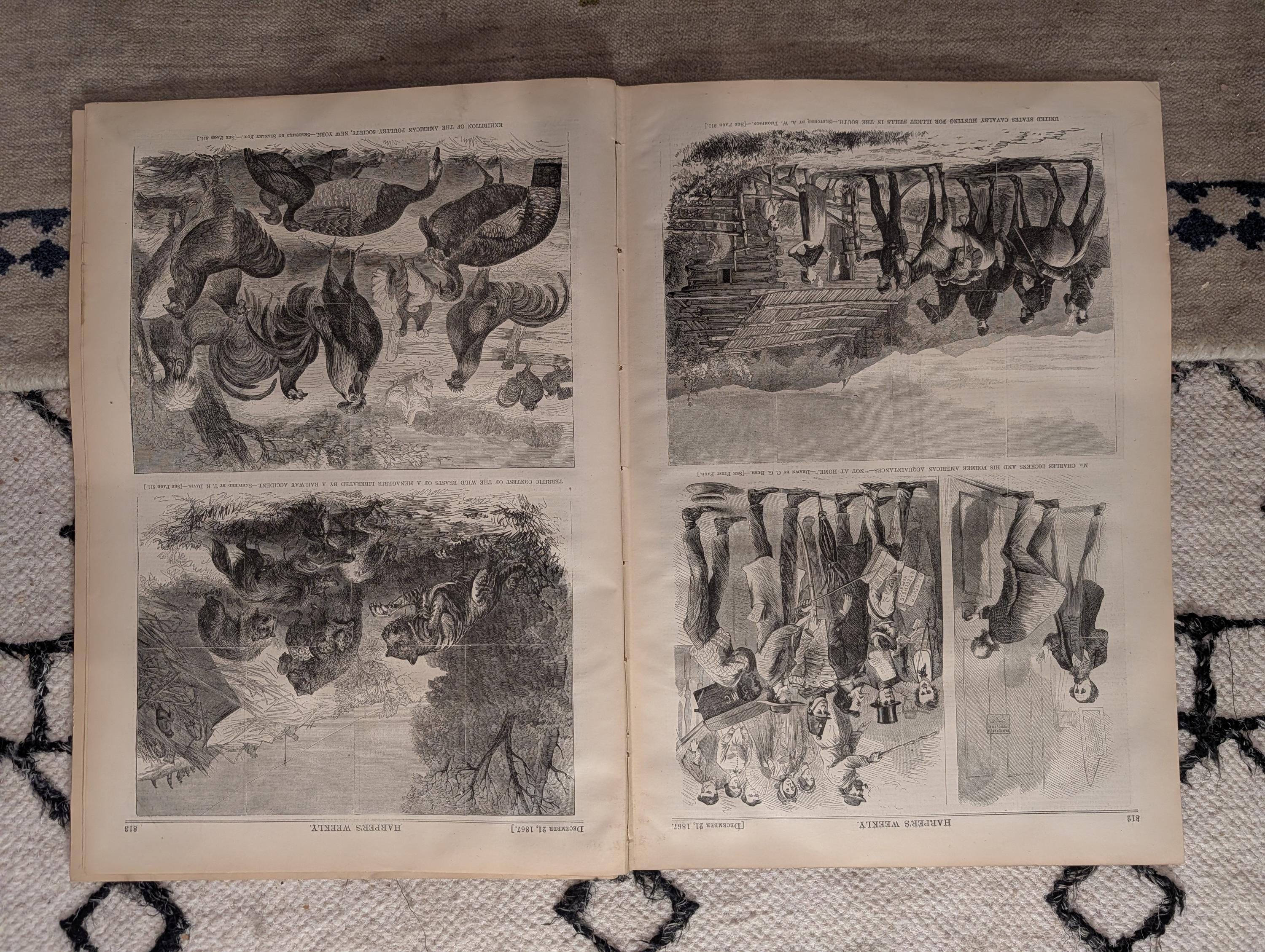 1867 Winslow Homer "Homeward Bound" Centerfold, James Watt, Dickens — Dec 21