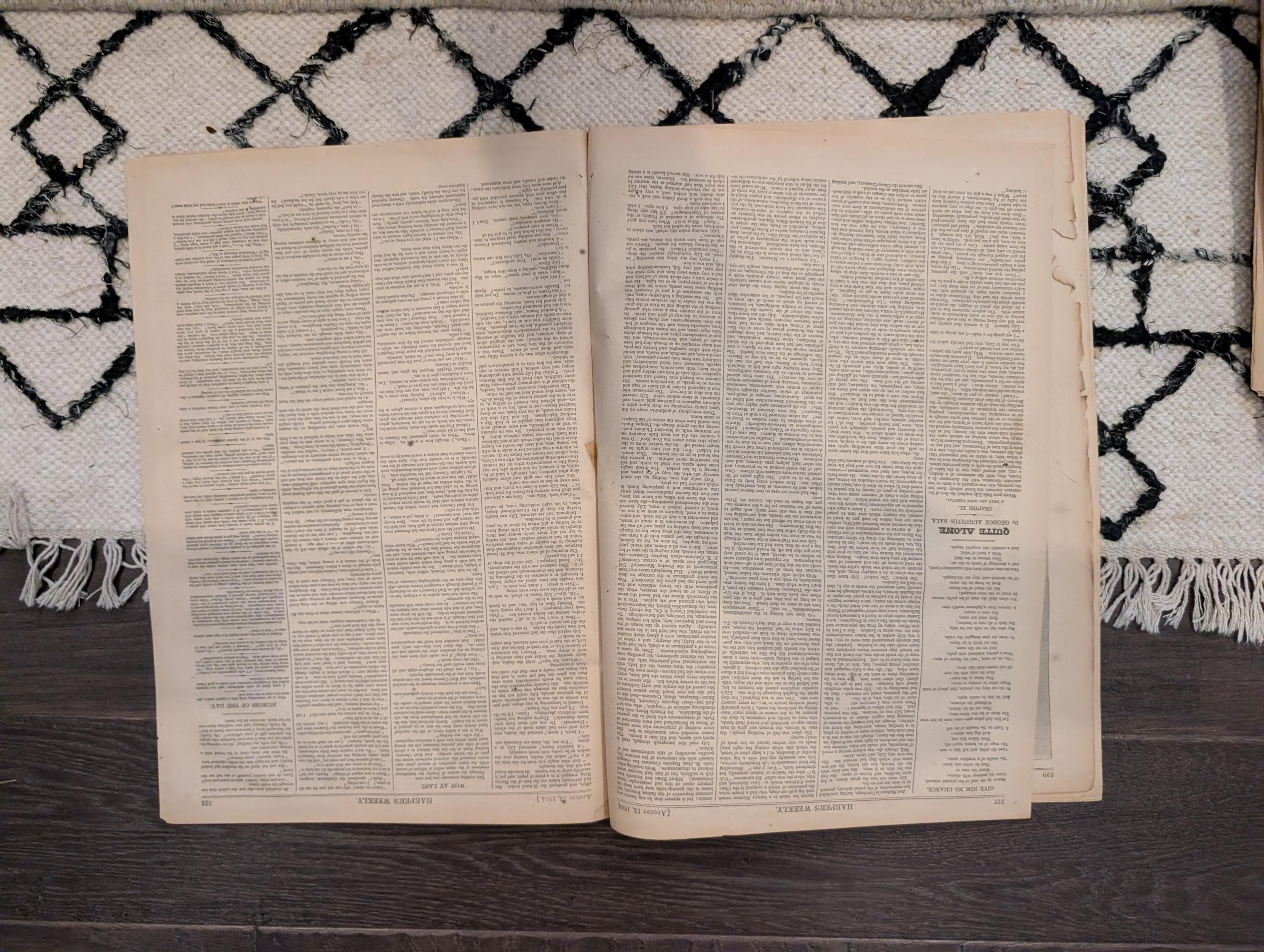 1864 General McPherson Harper's Weekly August 13 Crossing the Chattahoochee