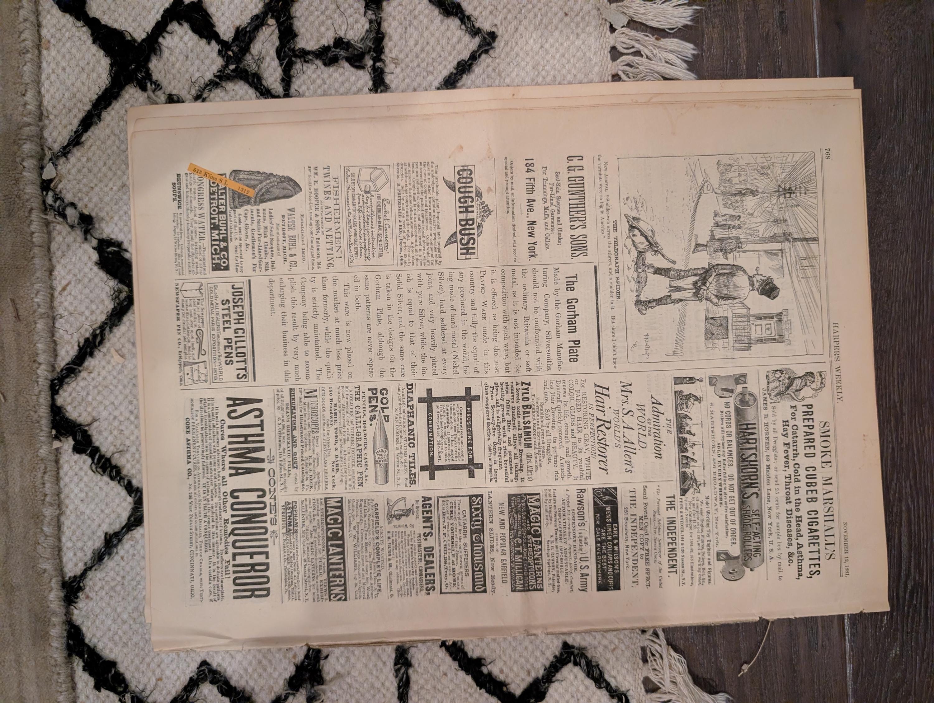 1881 Atlanta Cotton Expo Governors, Sweeping Broadway Night, Harvard Gym — Nov 12