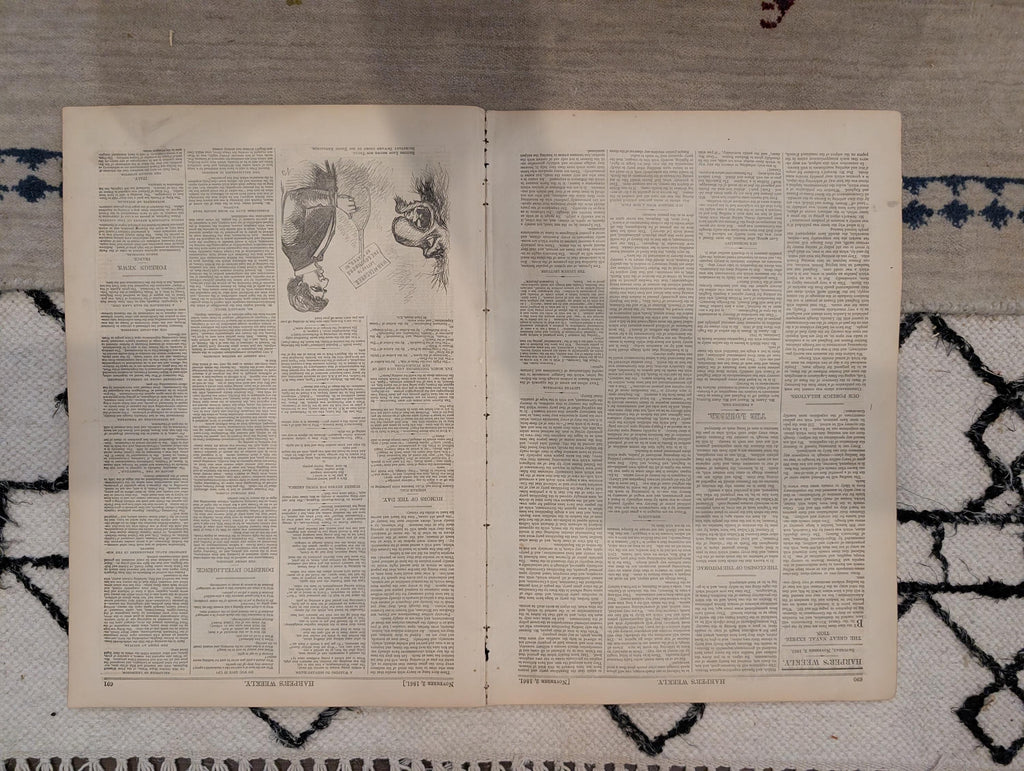 1861 Ironclad Merrimac Harper's Weekly Nov 02 Port Royal Expedition Submarine