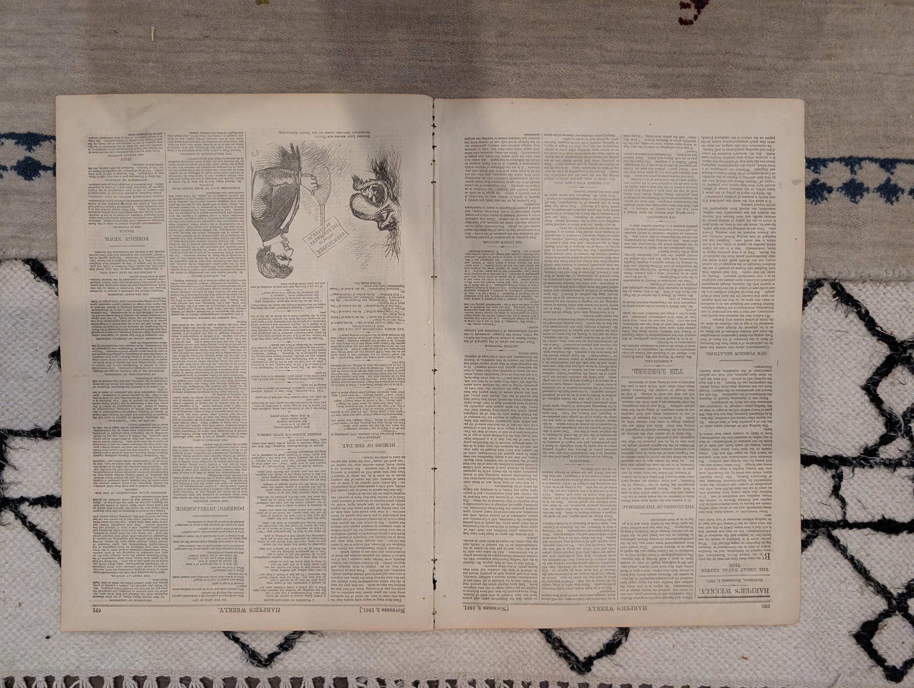 1861 Ironclad Merrimac Harper's Weekly Nov 02 Port Royal Expedition Submarine