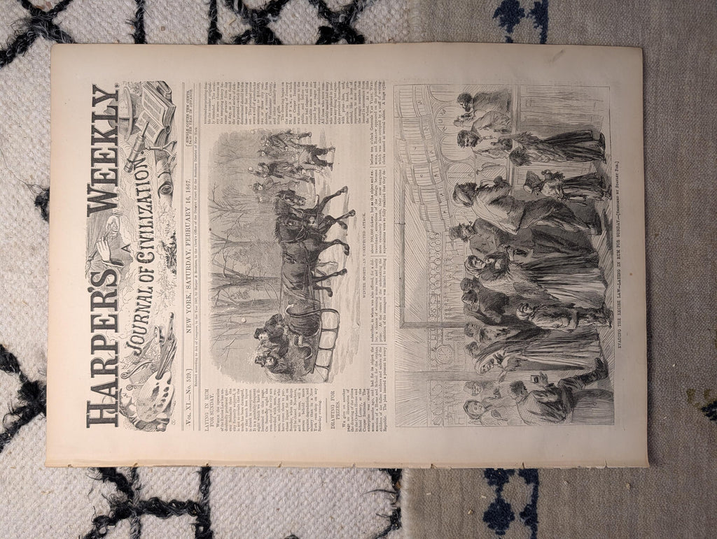 1867 St. Valentine's Day Scenes, Senator Case Murdered, Excise Law — Feb 16