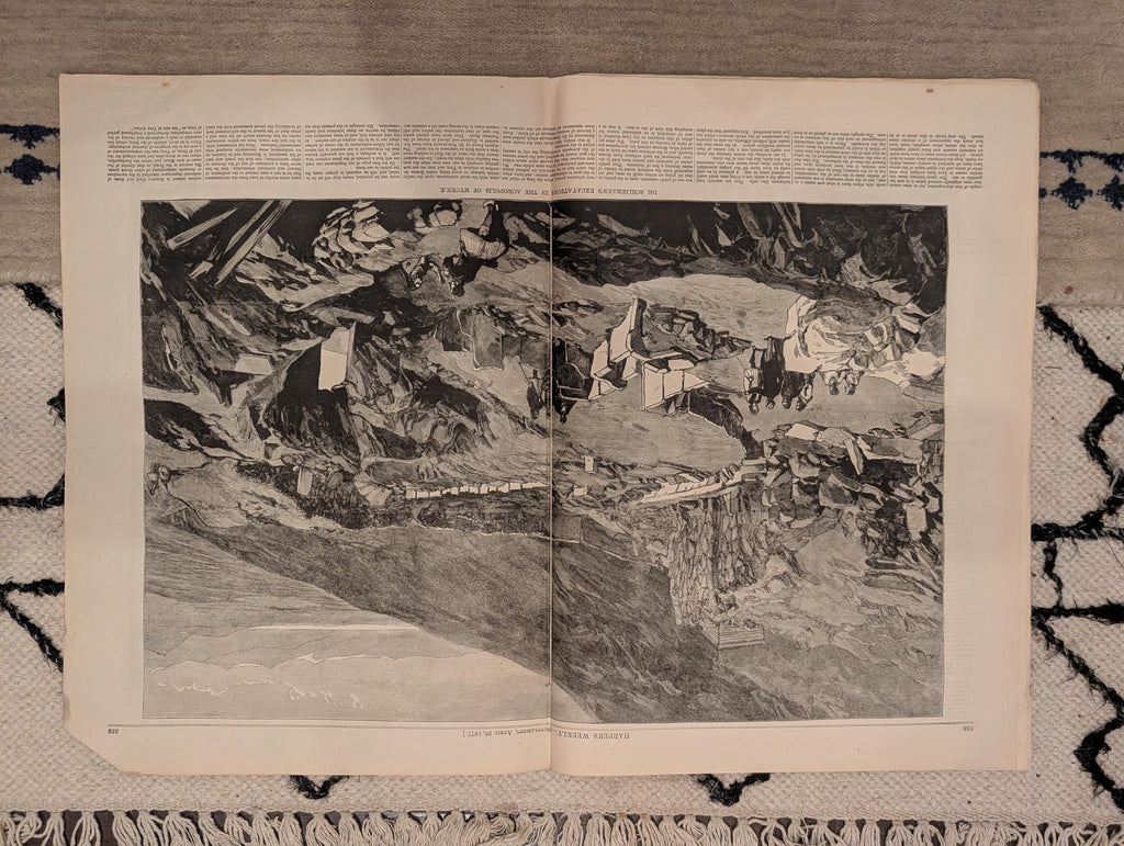 1877 London Workhouse, Schliemann Mycenae, Young Lions, Nast — Apr 28