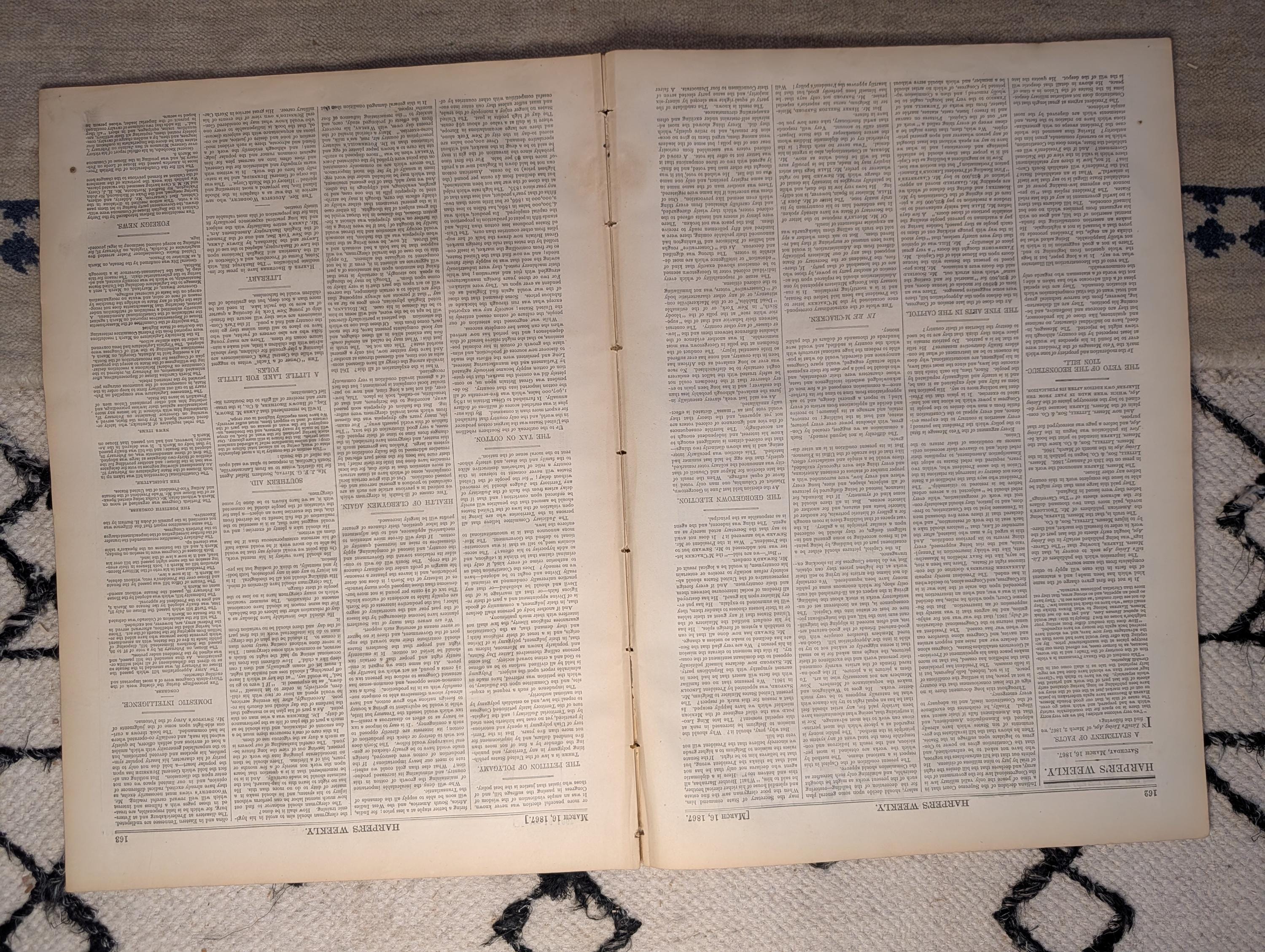 1867 Black Man Votes "Ballot Box" Predates "First Vote" Indian Delegation Mar 16