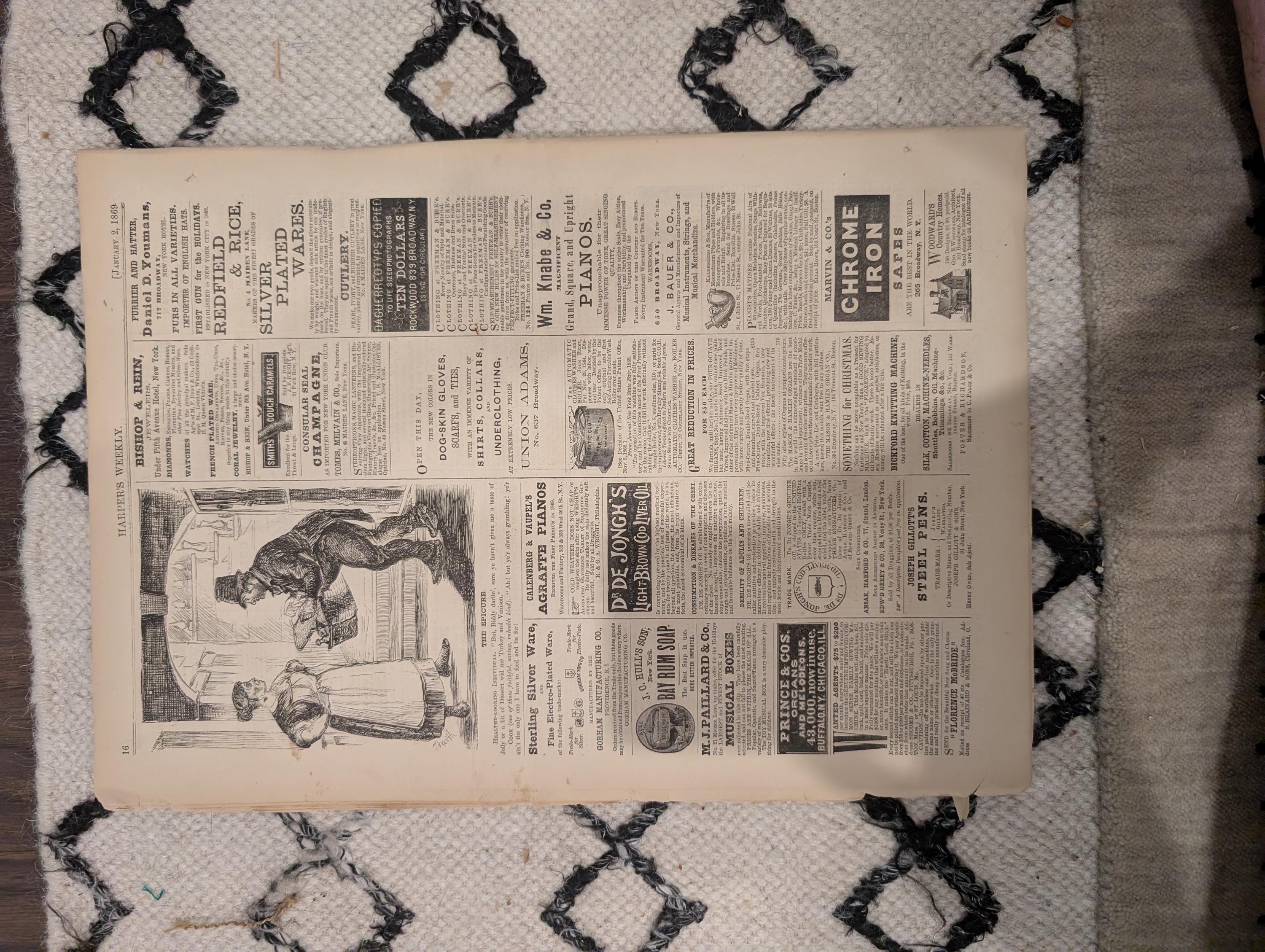 Original 1869 Issue — Santa Claus Cover • Winslow Homer “Christmas Belles” • Alaska Relics