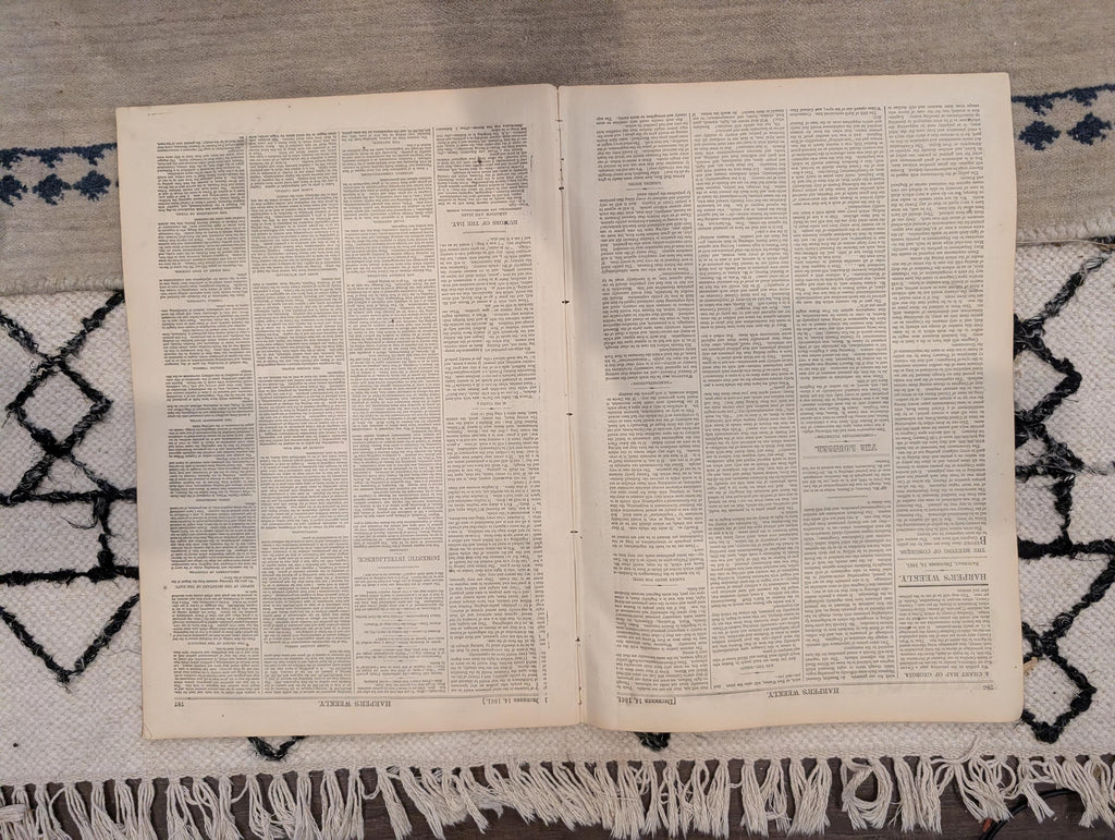 1861 Slave Map of Georgia Harper's Weekly Dec 14 Tybee Island Stone Fleet