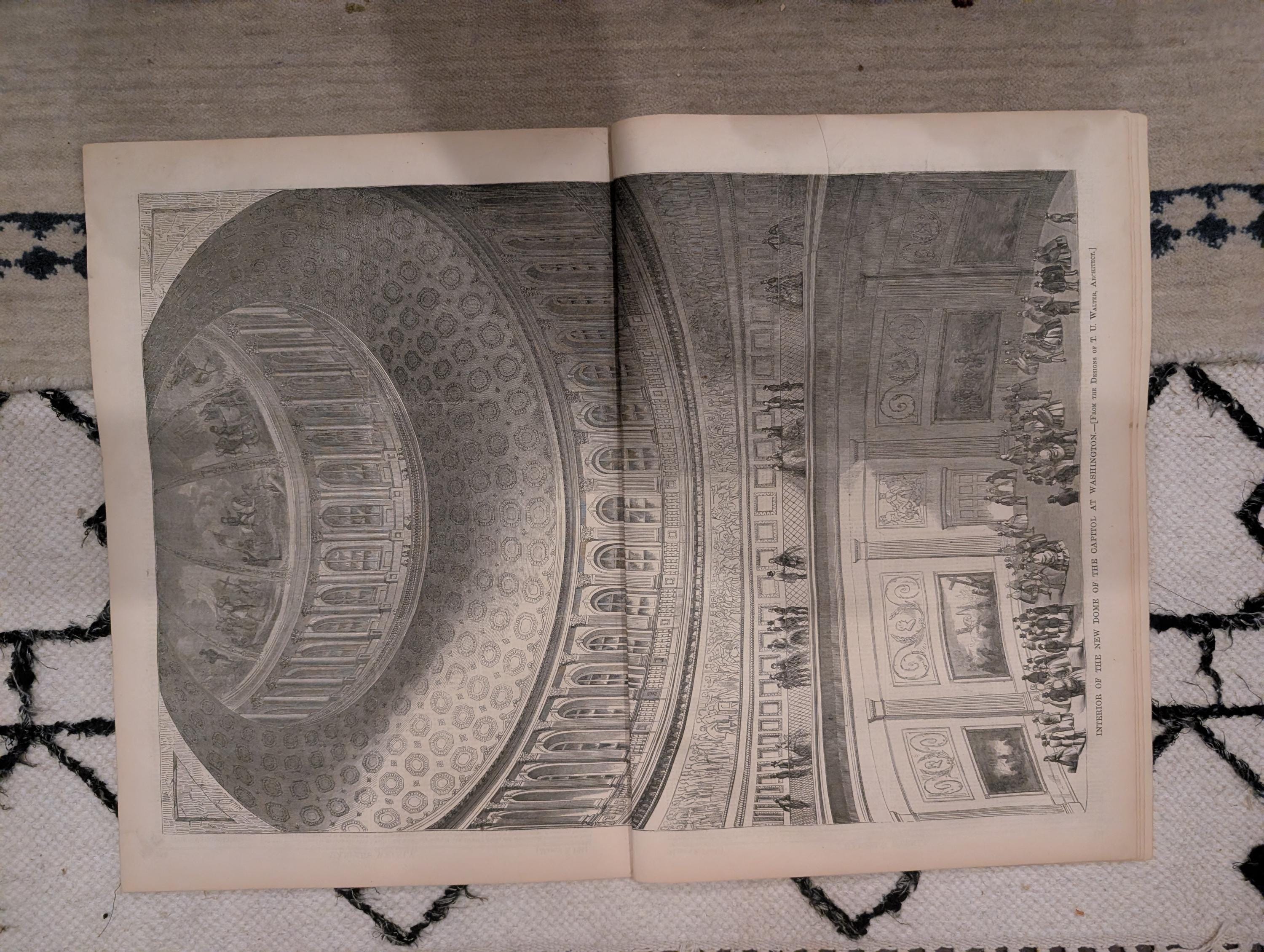 1861 Lincoln Independence Hall Harper's Weekly March 09 Jefferson Davis Inauguration