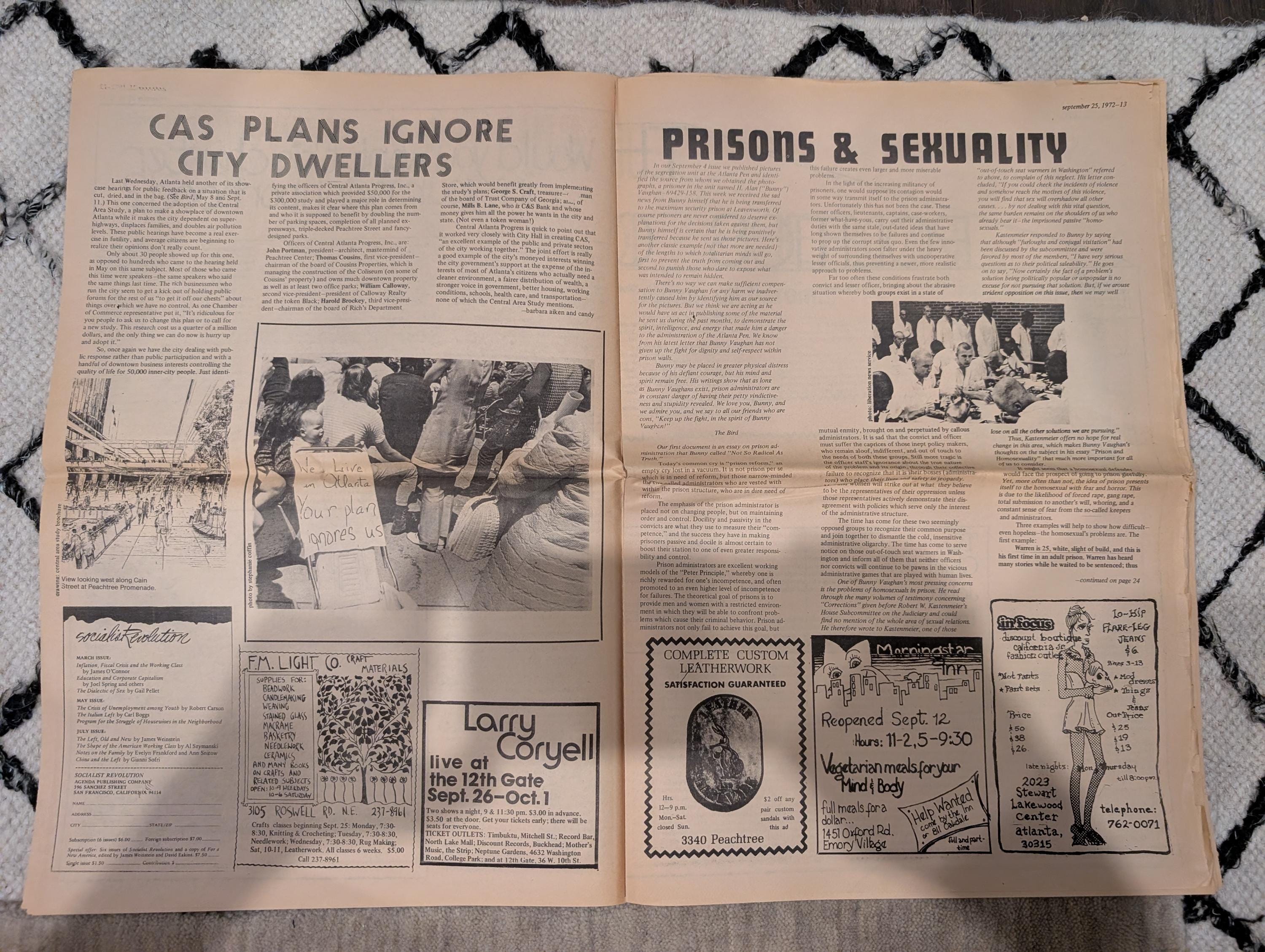 The Great Speckled Bird | September 25, 1972 | Underground Atlanta Newspaper | Labor Strikes, Palestine, Cheech & Chong, Al Green