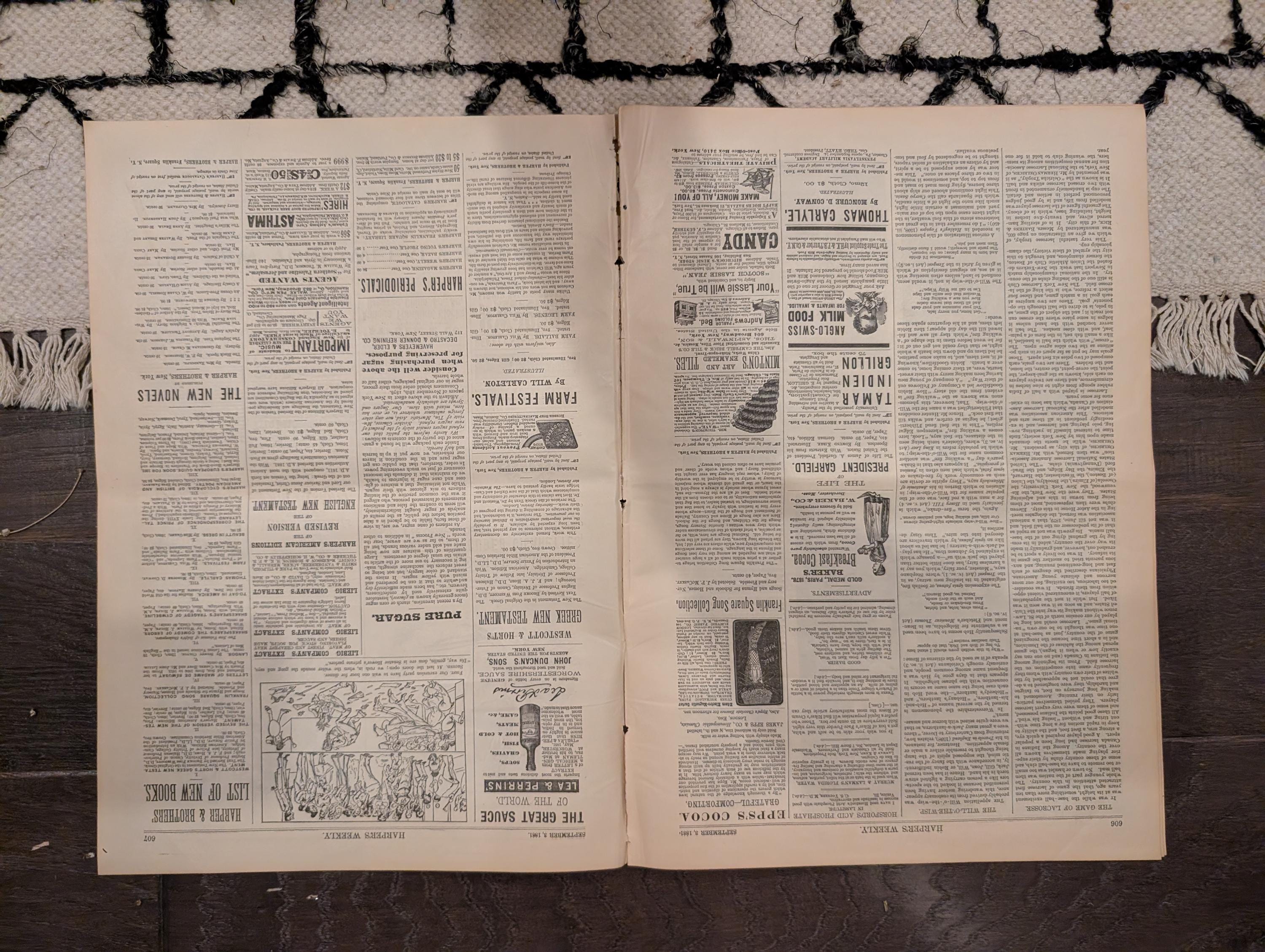 1881 Mauna Loa Lava Flow Hawaii, Newsboys Excursion, Colorado Travel — Sept 3
