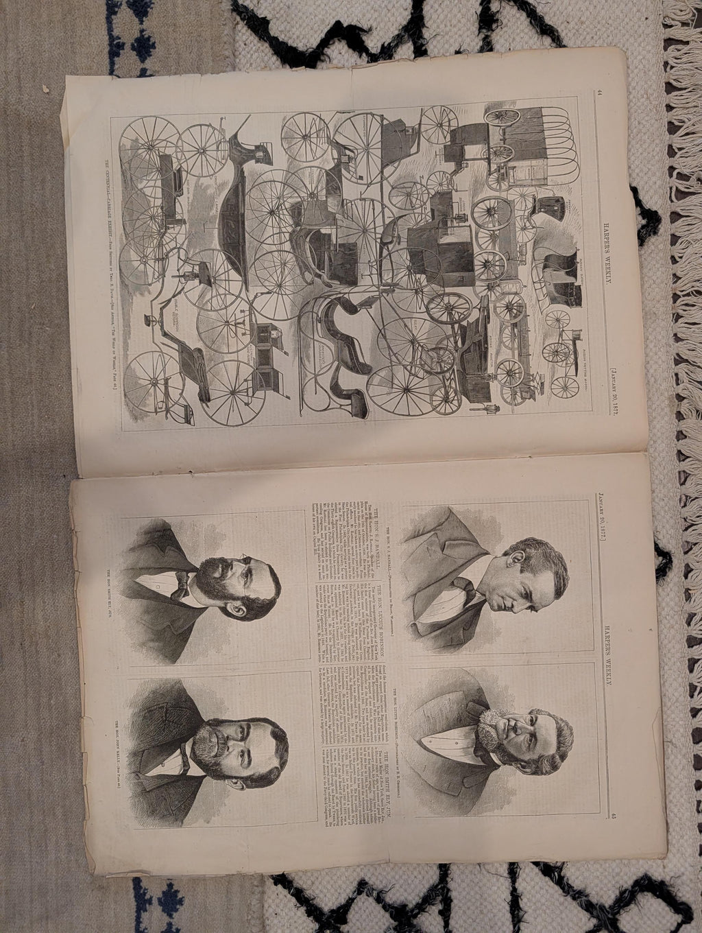 1877 Vanderbilt Portrait, Ashtabula Disaster, Snow Homeless NY — Jan 20