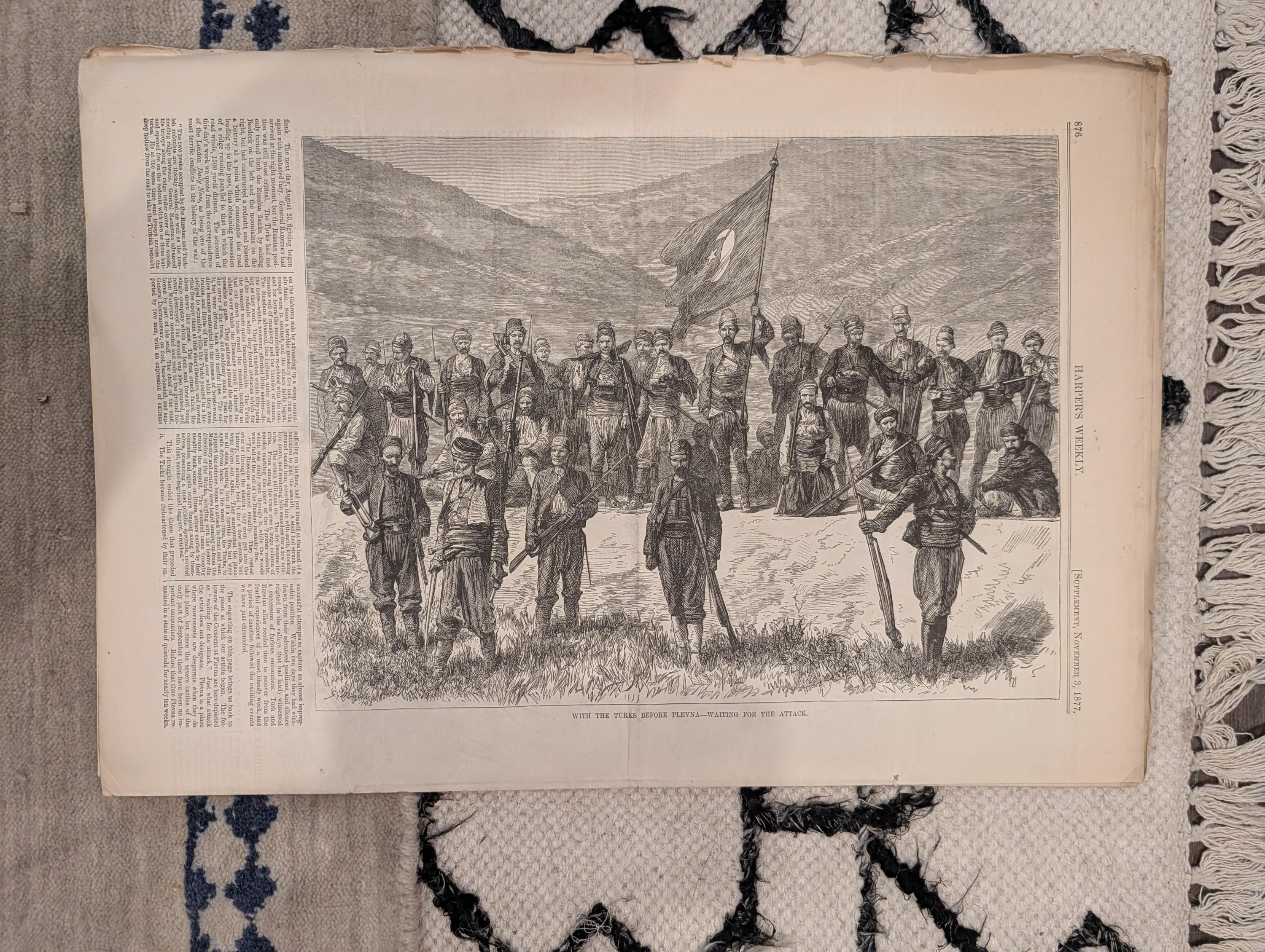 1877 Hot Springs Arkansas, Nast Tiger & Lamb, Shipka Pass — Nov 3