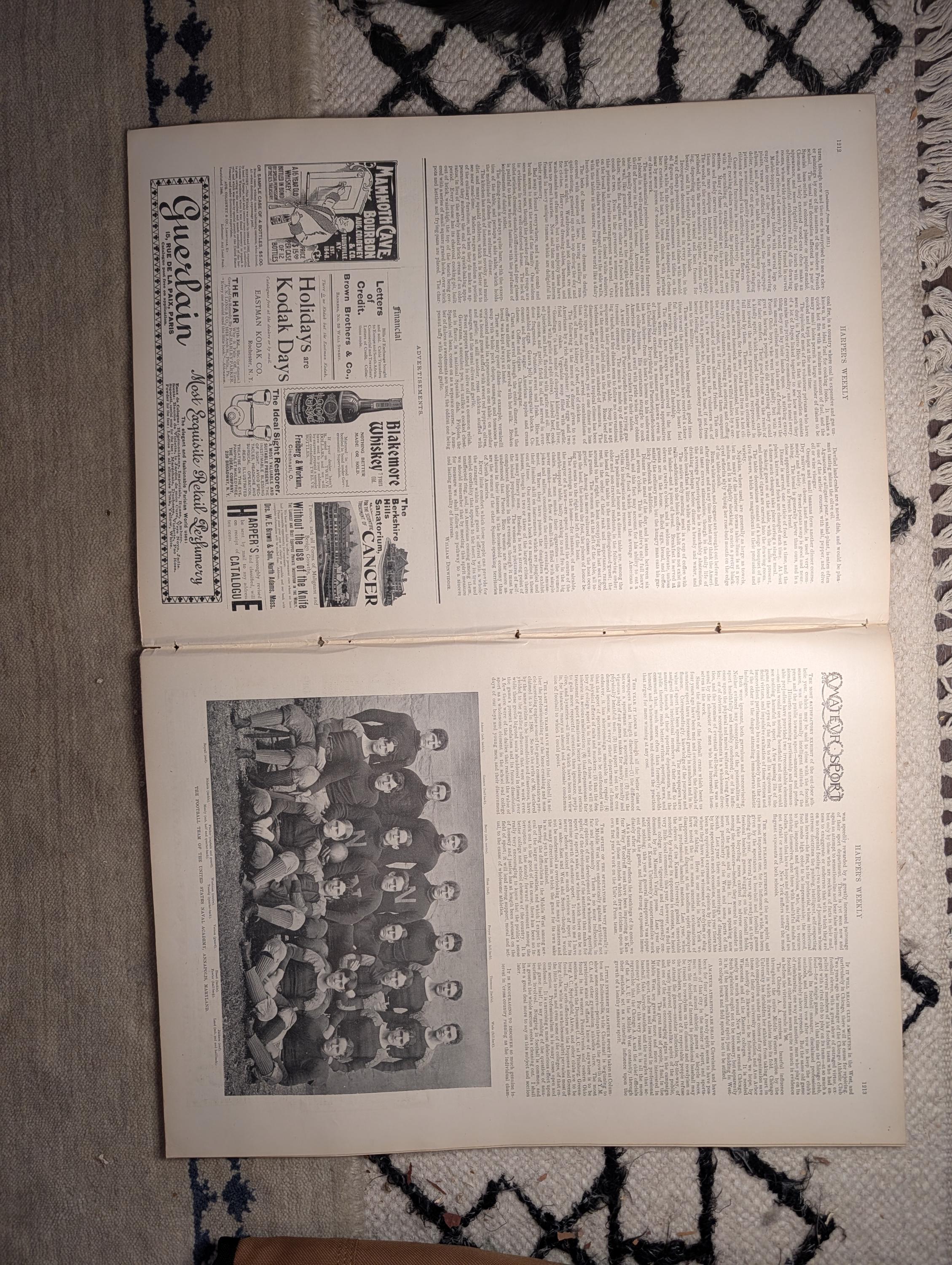 1898 Pueblo Indian Celebration, Navy Football Team, Electric Cabs NYC — Dec 10