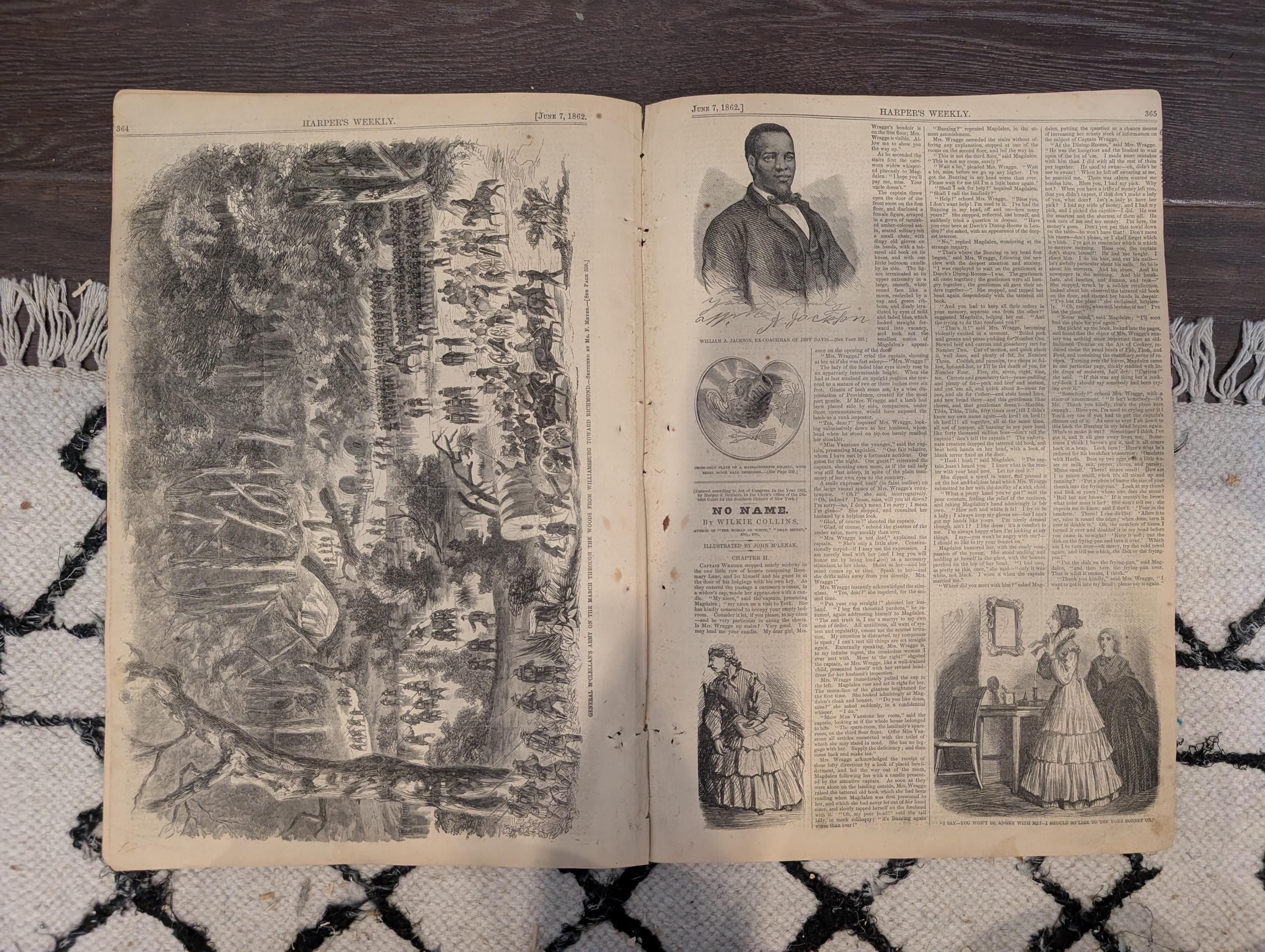 Harper’s Weekly – June 7, 1862 – Winslow Homer Civil War Print • Cold Harbor • Parrott Guns • McClellan’s March