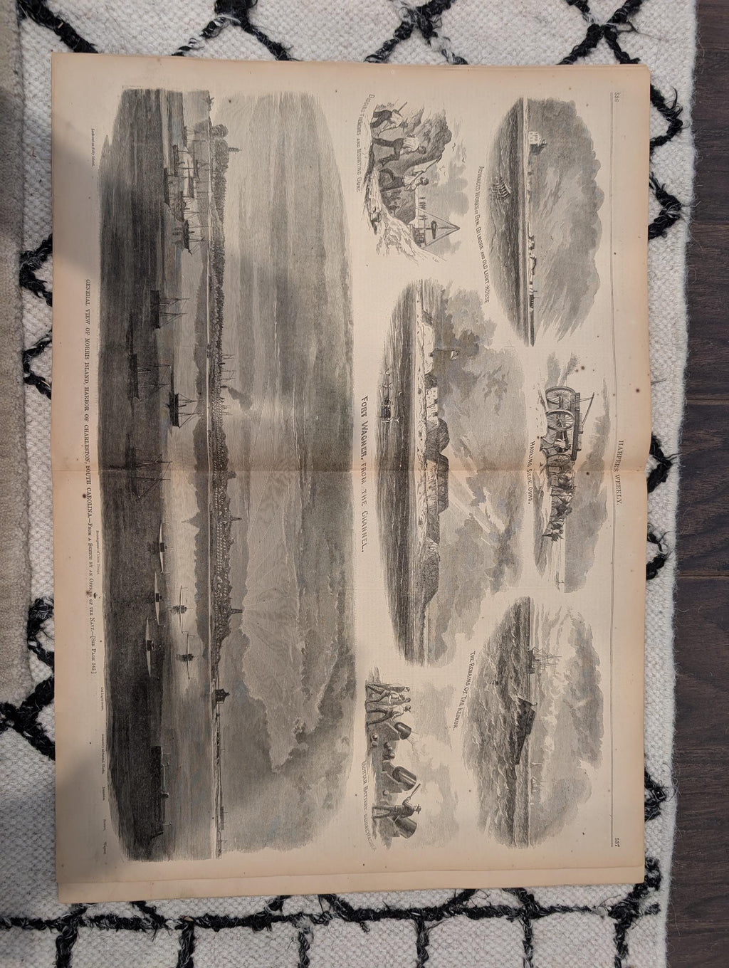 Harper’s Weekly, August 22, 1863 – John Burns of Gettysburg, Morris Island Charleston, Thomas Nast – Civil War Newspaper