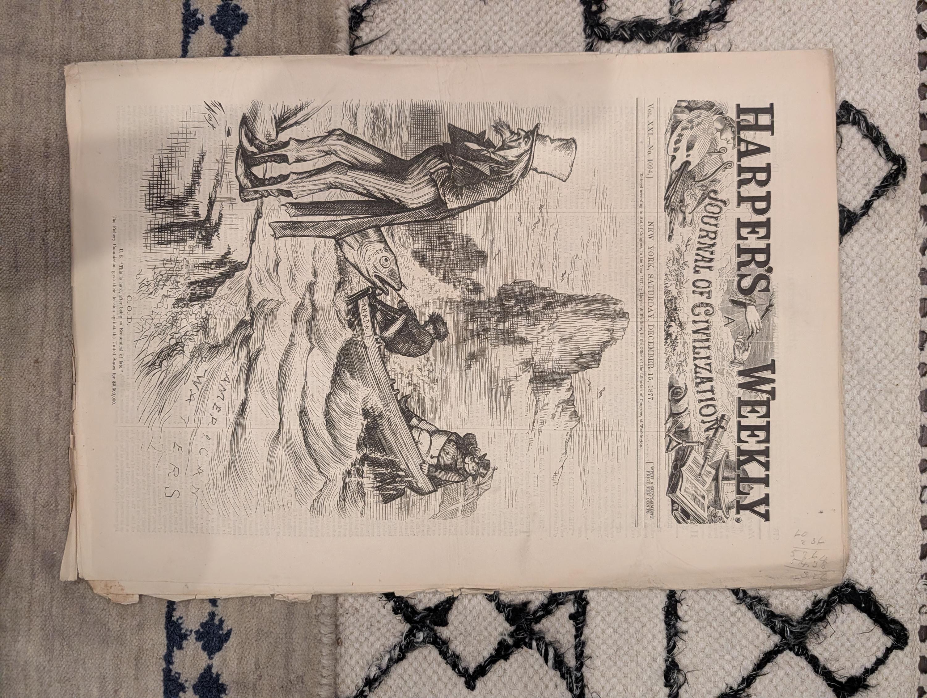 1877 USS Huron Shipwreck Kitty Hawk, Artificial Chicken Hatching, Nast — Dec 15
