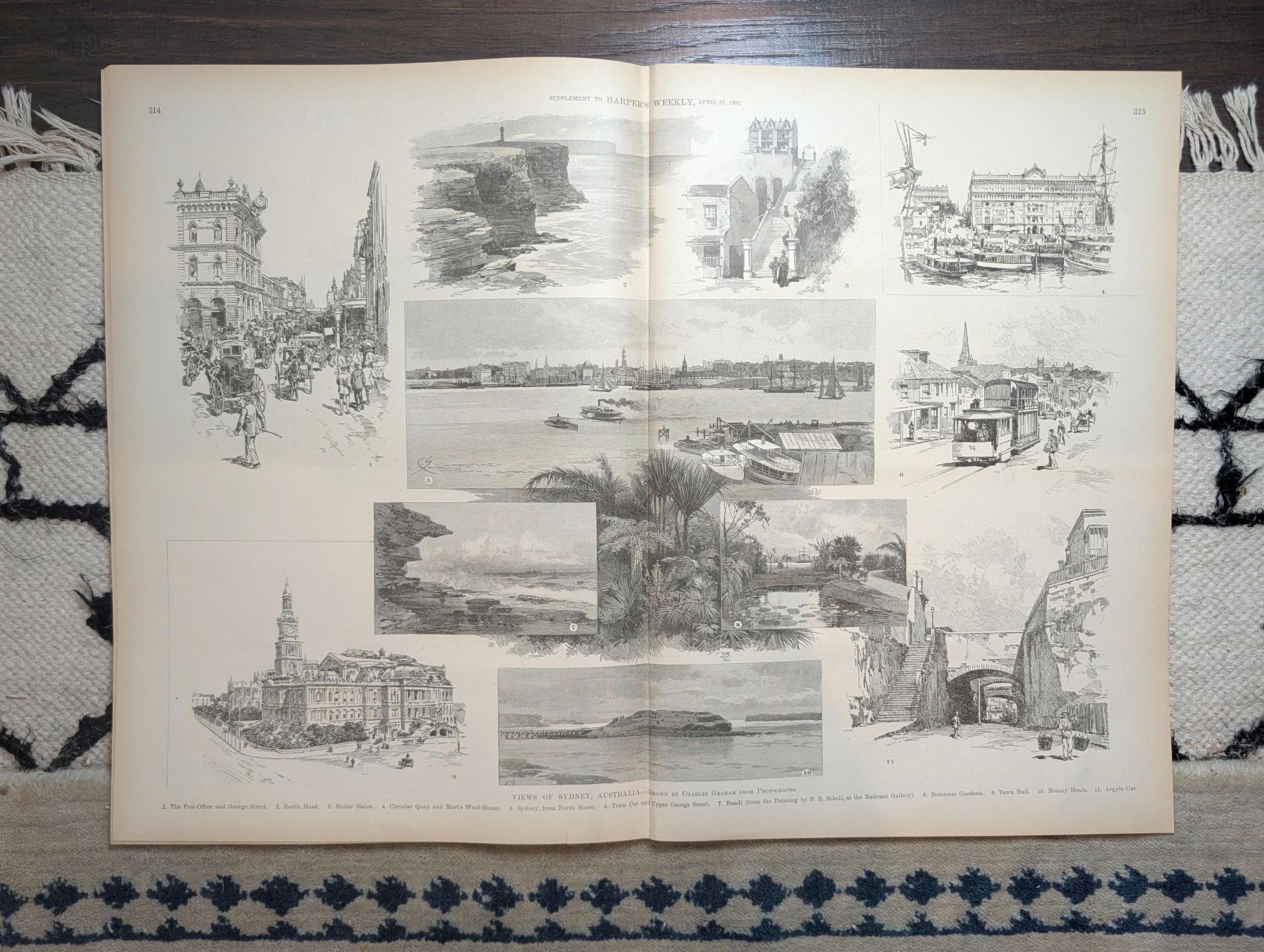 1891 Sydney Australia 11 Views Centerfld, Presidential Train, Nova Scotia Apr 25