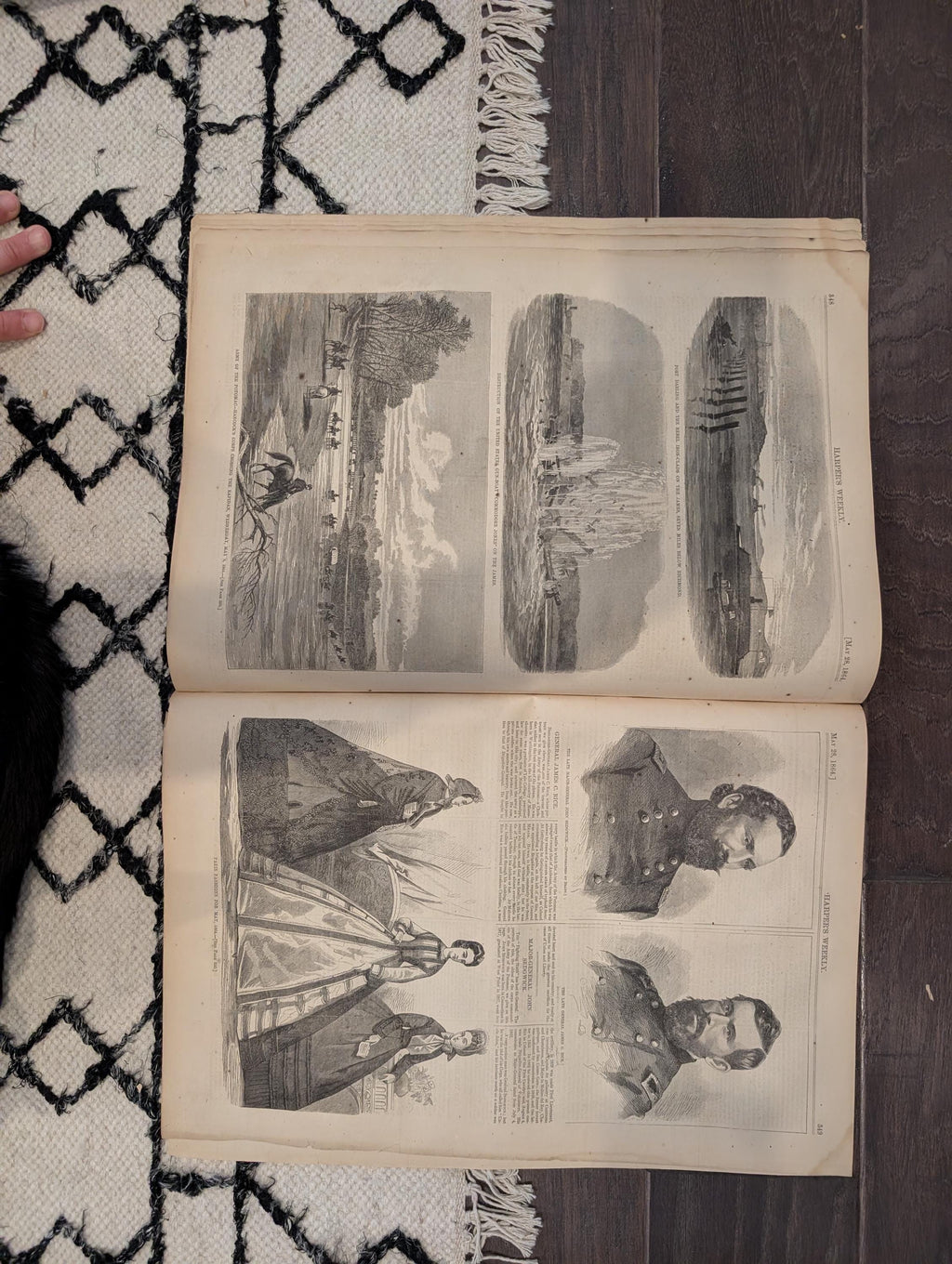 1864 Ulysses S. Grant Harper's Weekly  May 28 Fight It Out All Summer