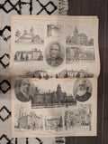 Harper’s Weekly — July 9, 1887 — University of Michigan Double-Page, 23rd Regiment Battle Scenes, Kansas City Exposition, General Sheridan,