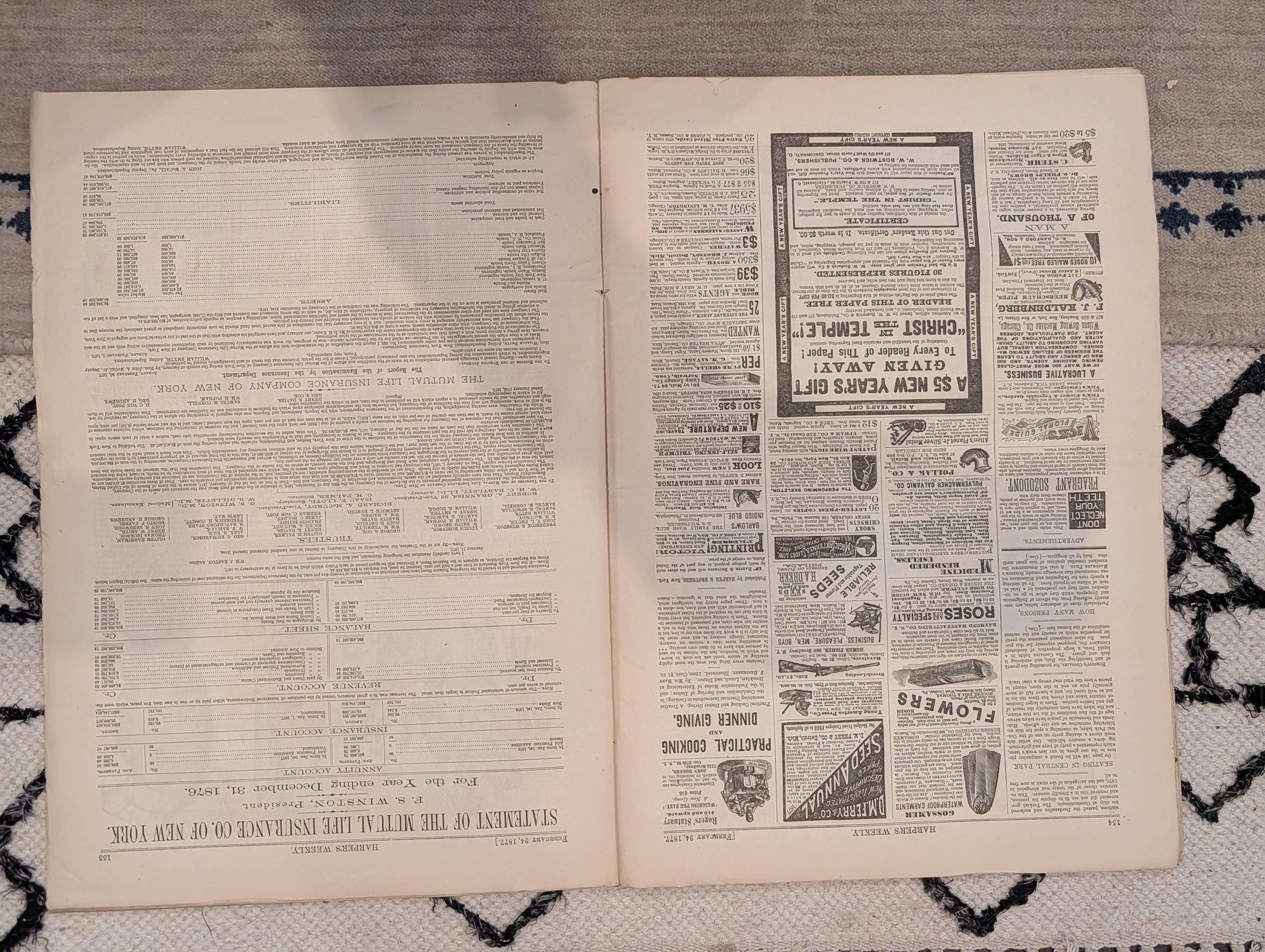 1877 Winslow Homer Backgammon, Central Park Skating, Nast — Feb 24