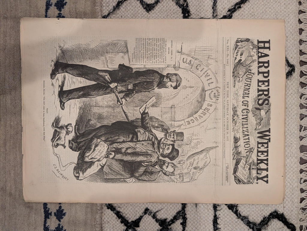 1877 Red Cloud Sioux Delegation, Moonshine Kentucky, China Famine — Oct 20