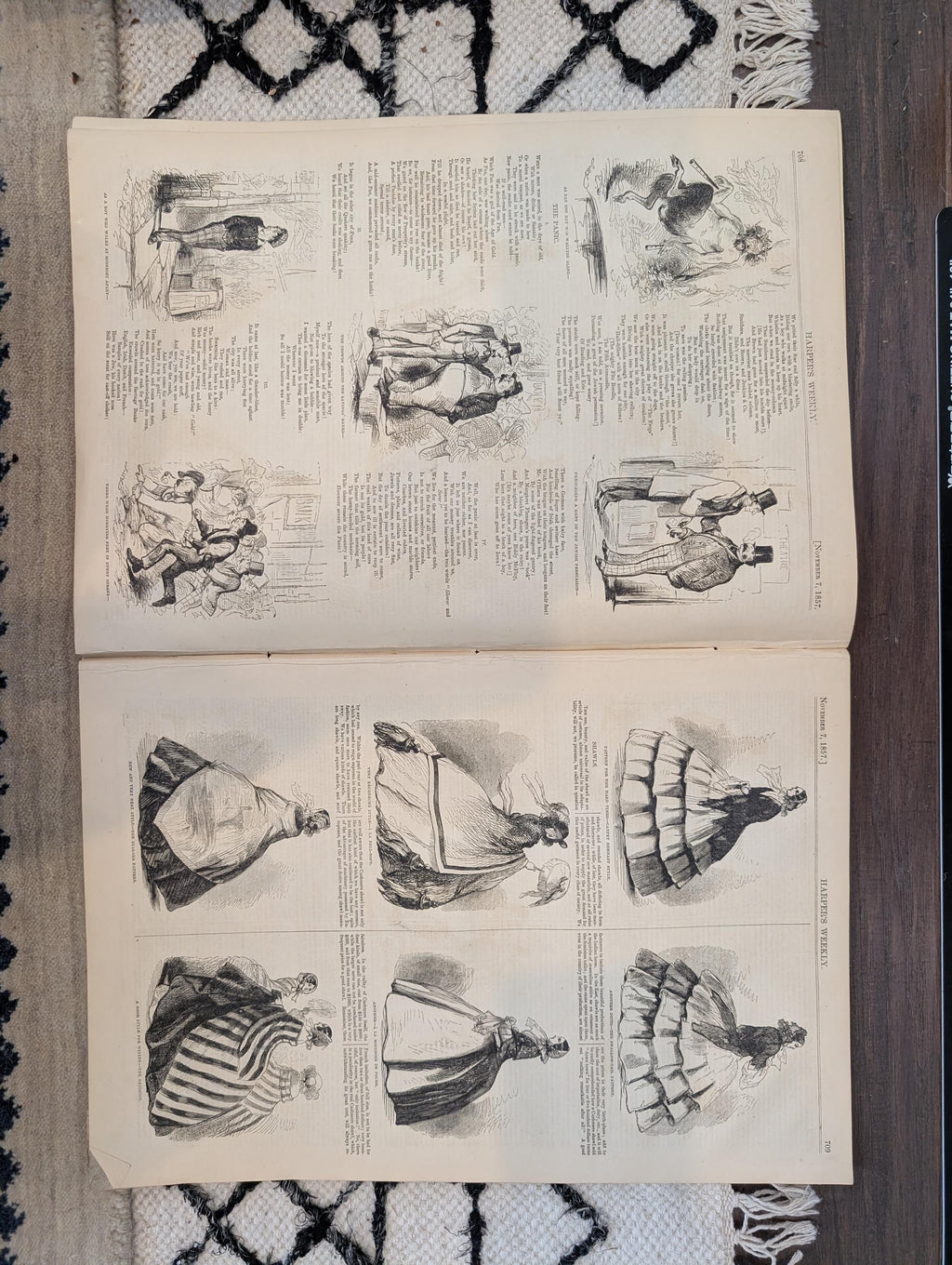 1857 Charles Dickens Harper's Weekly November 07 Election Day At The Polls
