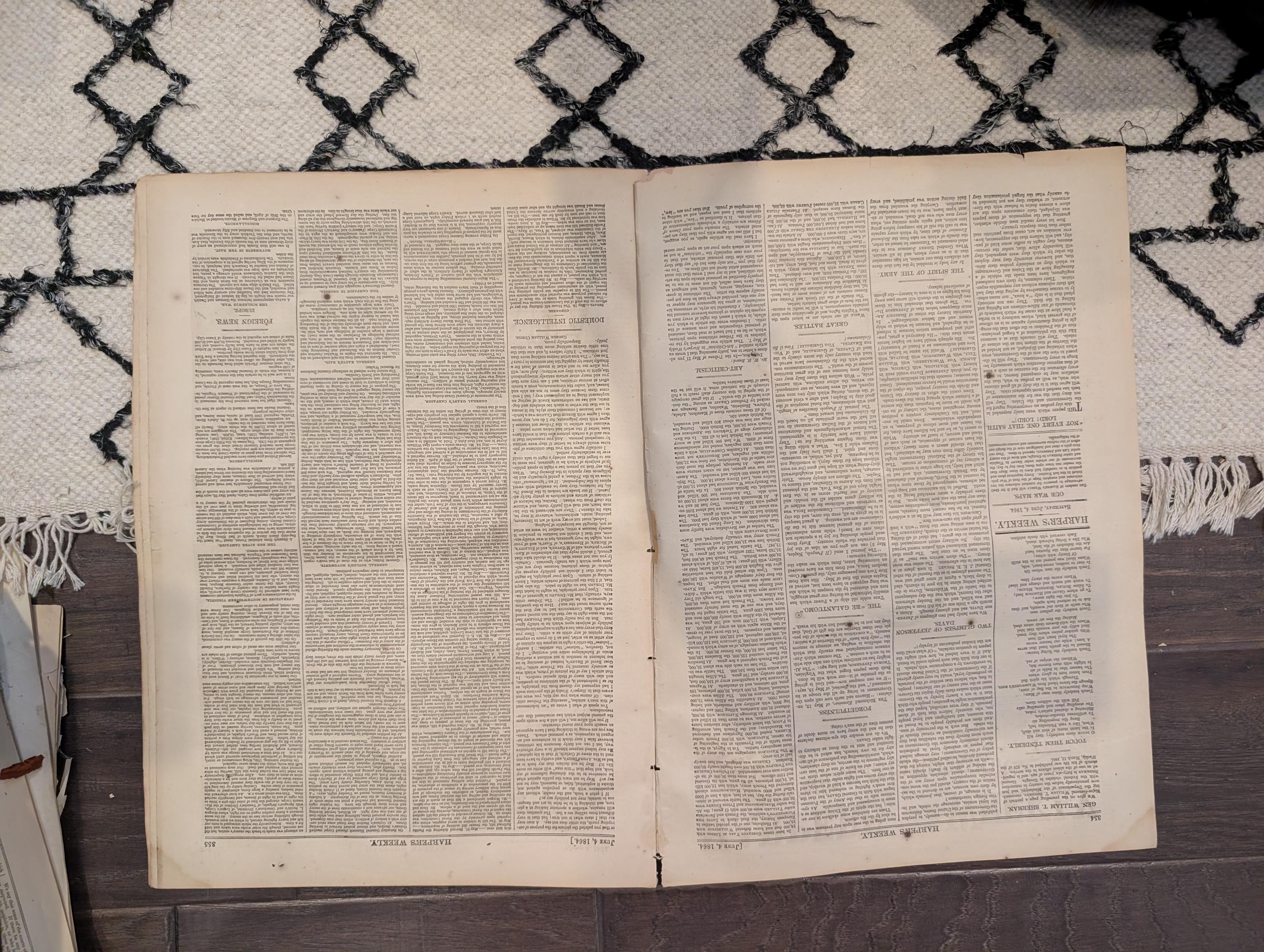 Harper's Weekly 1864 William T. Sherman June 04 Dug Gap Georgia