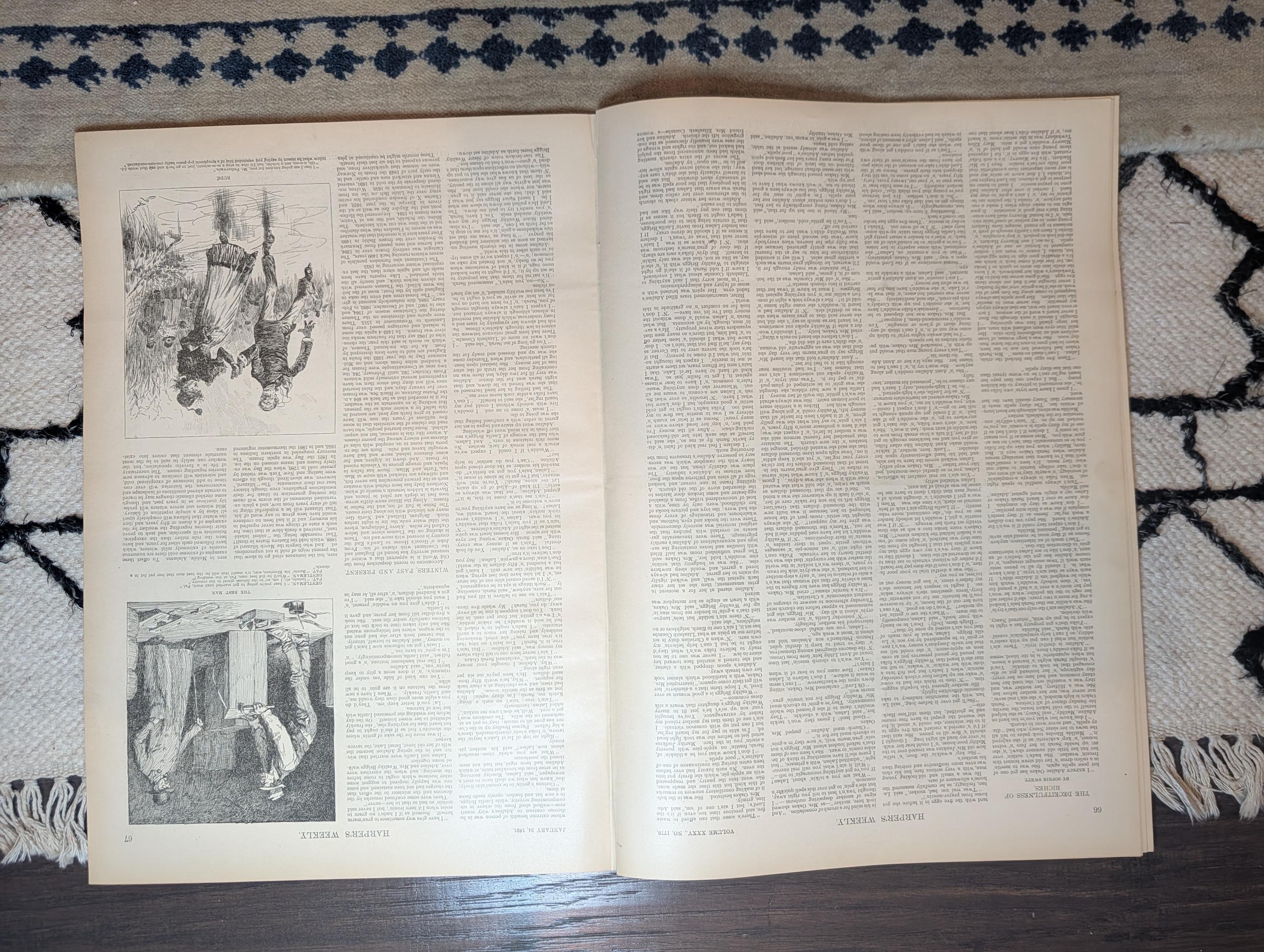 1891 Remington "Wounded Knee" & Pine Ridge — Five Prints, Springfield — Jan 24