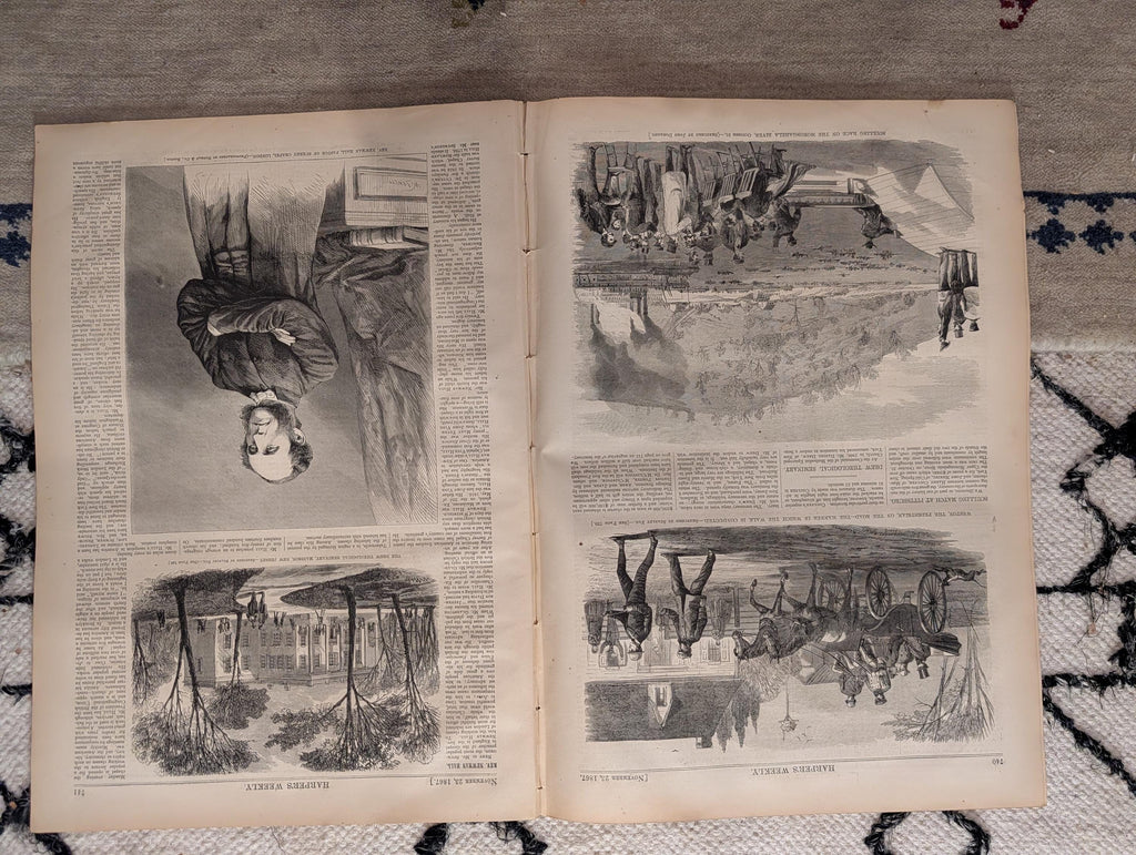 1867 Two Winslow Homer Parisian Ball Prints, Halloween Pumpkin — Nov 23