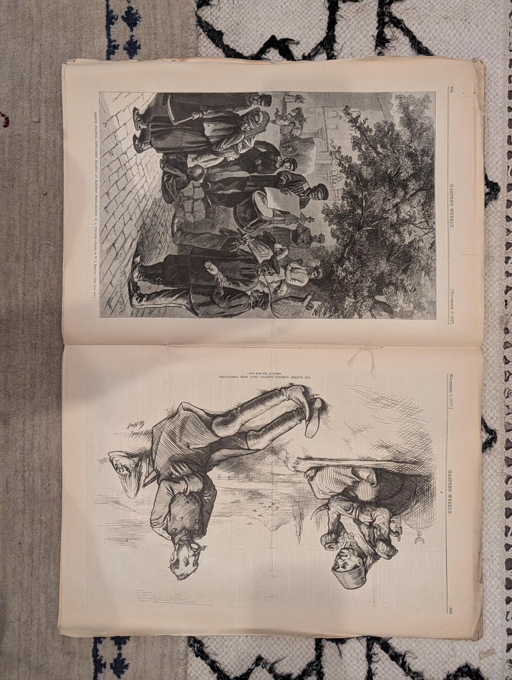 1877 Hot Springs Arkansas, Nast Tiger & Lamb, Shipka Pass — Nov 3