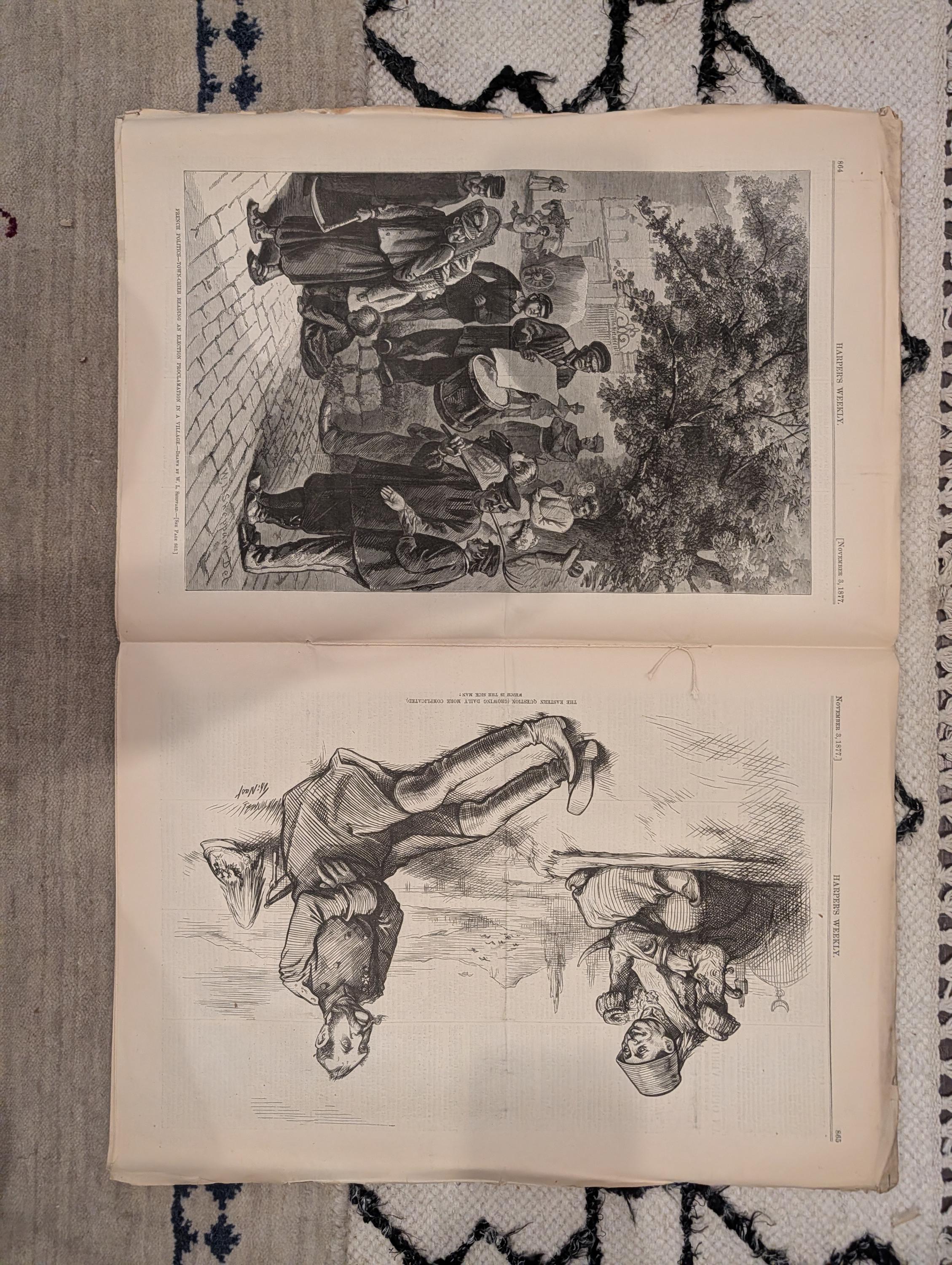 1877 Hot Springs Arkansas, Nast Tiger & Lamb, Shipka Pass — Nov 3