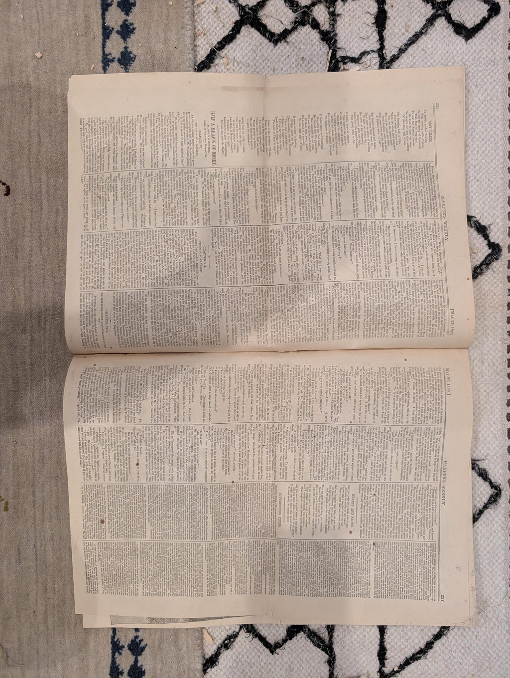 1865 Capture of Jeff Davis Harper's Weekly May 27 Lincoln Burial Springfield