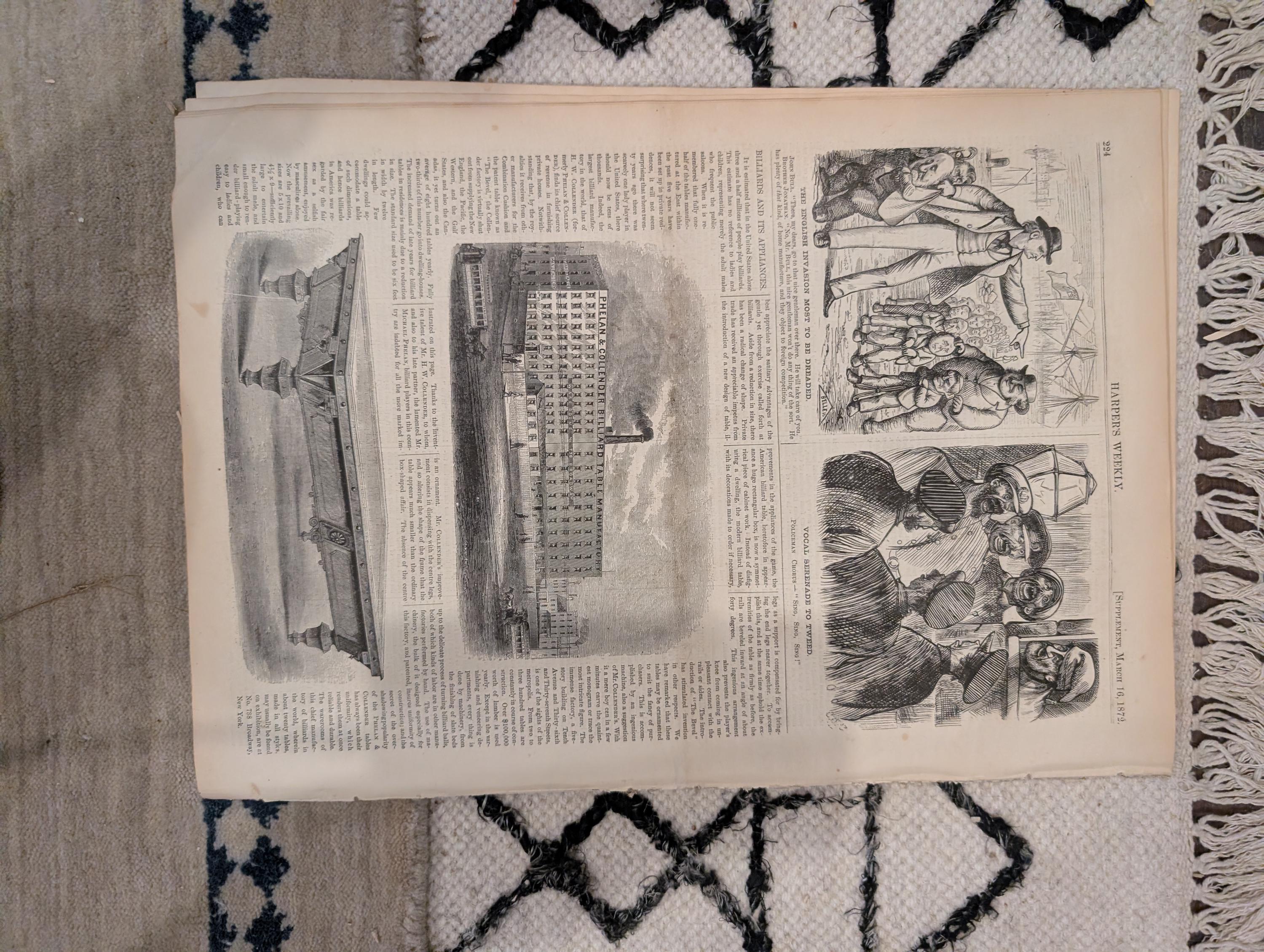 1872 Oyster Shucking Harper's Weekly March 16 Chesapeake Bay Nast