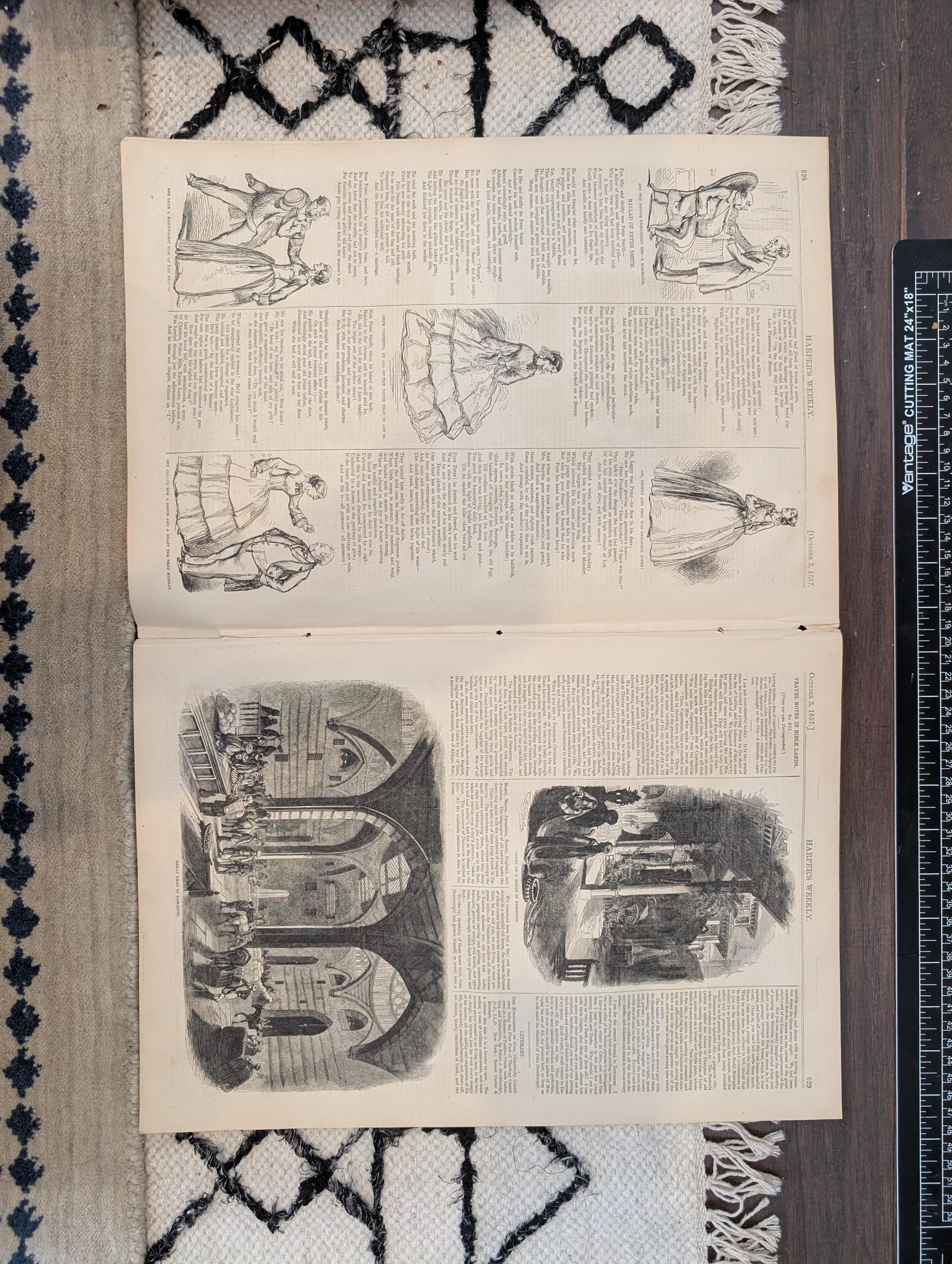 1857 California Mining Life Harper's Weekly October 03 Central America Wreck