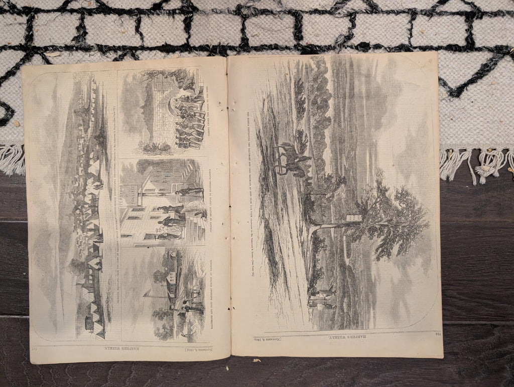 Harper’s Weekly – November 8, 1862 – Mrs. Lincoln • Rosecrans • “Negroes Driven South” Centerfold