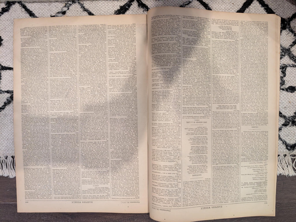 Harper’s Weekly — September 20, 1873 — Winslow Homer “Snap the Whip” — Original Antique Newspaper