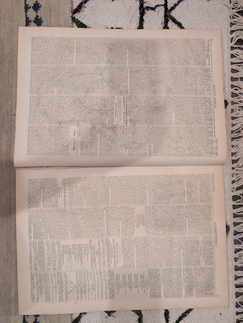 1861 Winslow Homer Jefferson Davis Harper's Weekly Feb 02 Secessionist Dream