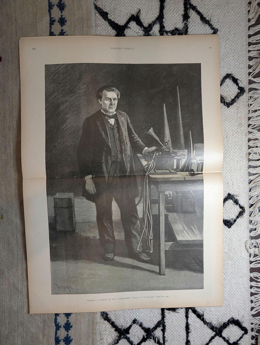 1891 Edison in His Lab, Yale & Princeton Baseball Teams, Chicago Tunnel — Jun 13