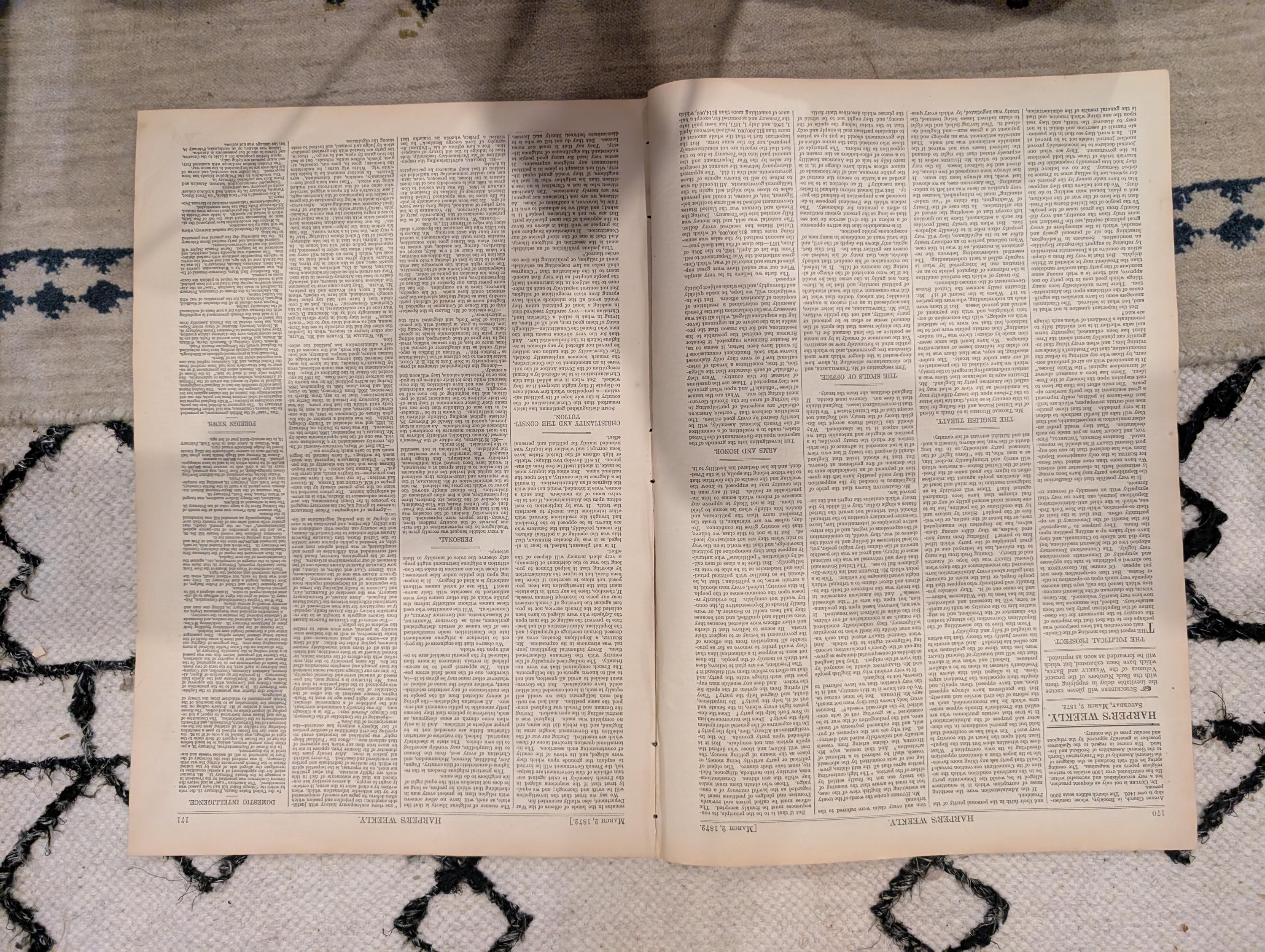 1872 Oliver Twist Harper's Weekly March 02 India Eclipse Fagin