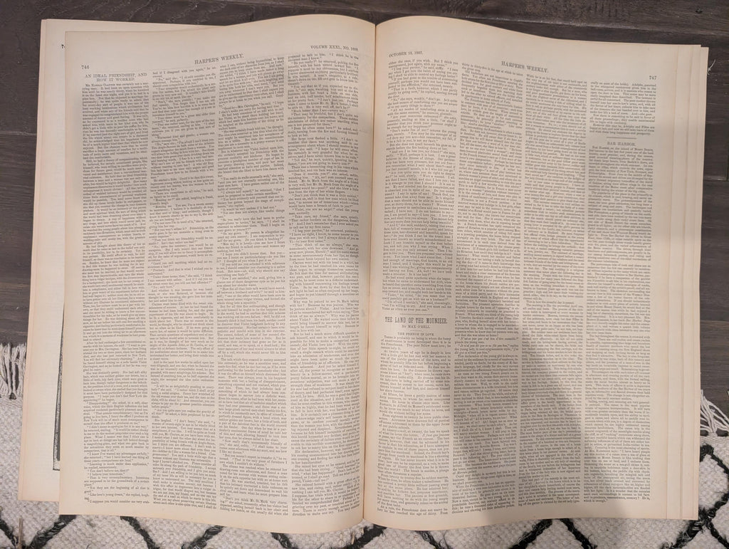 Harper’s Weekly – October 15, 1887 | Bar Harbor Centerfold, Presidential Tour, G.A.R., Munich Oktoberfest