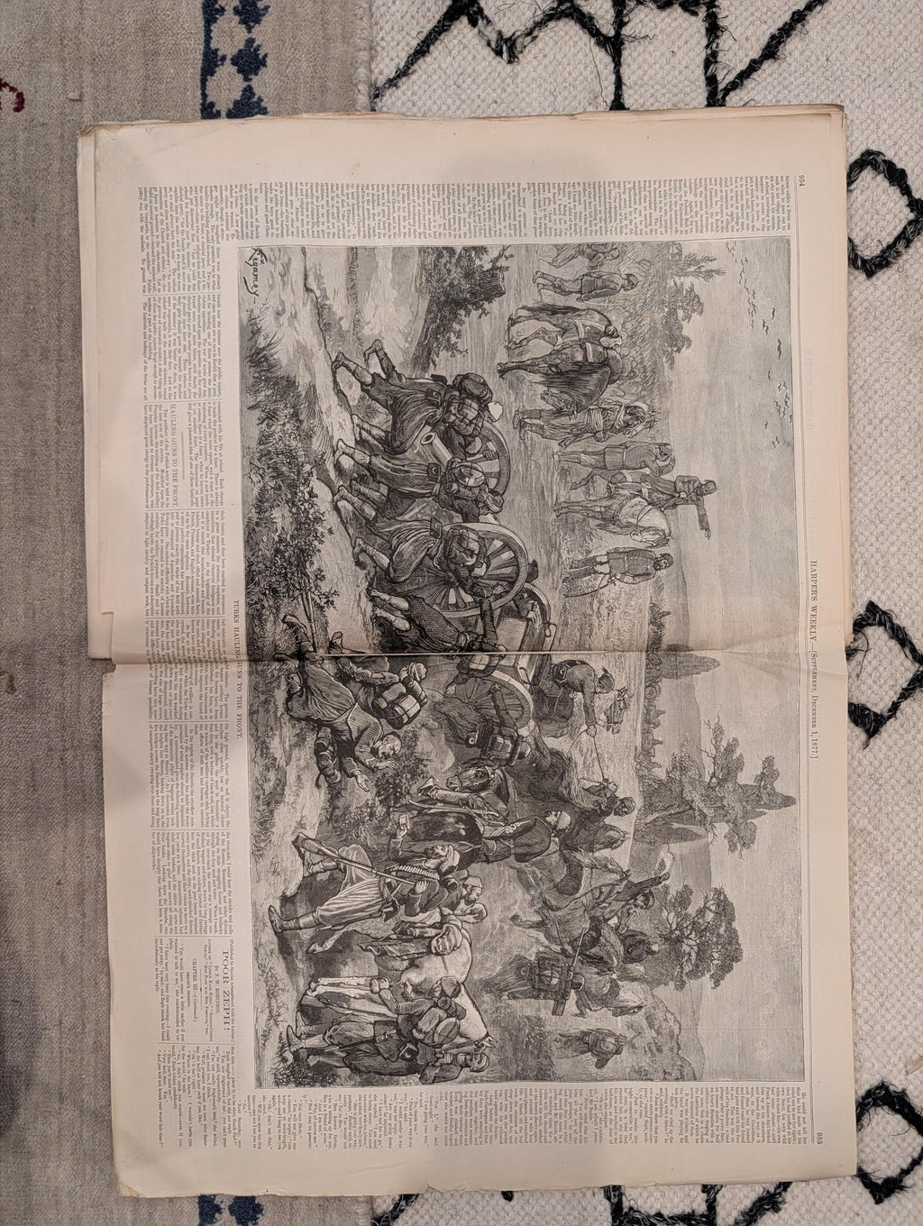 1877 Morton Funeral, Plevna Skirmish Circassians, Nast, Doctors — Dec 1