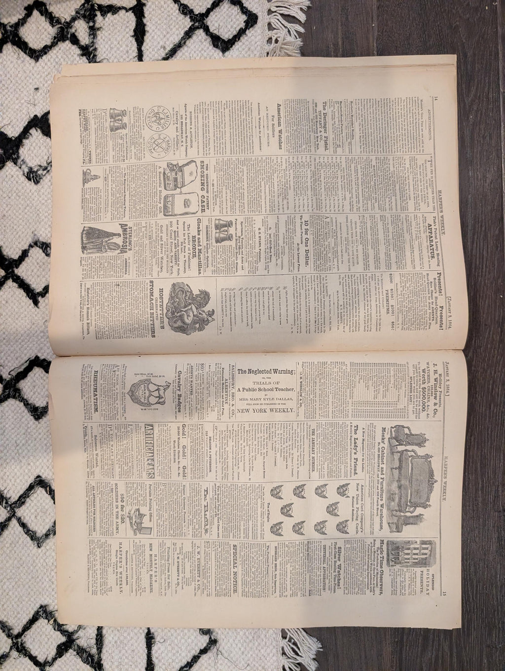 Harper's Weekly 1864 Thomas Nast New Year Jan 02 Monitor Weehawken
