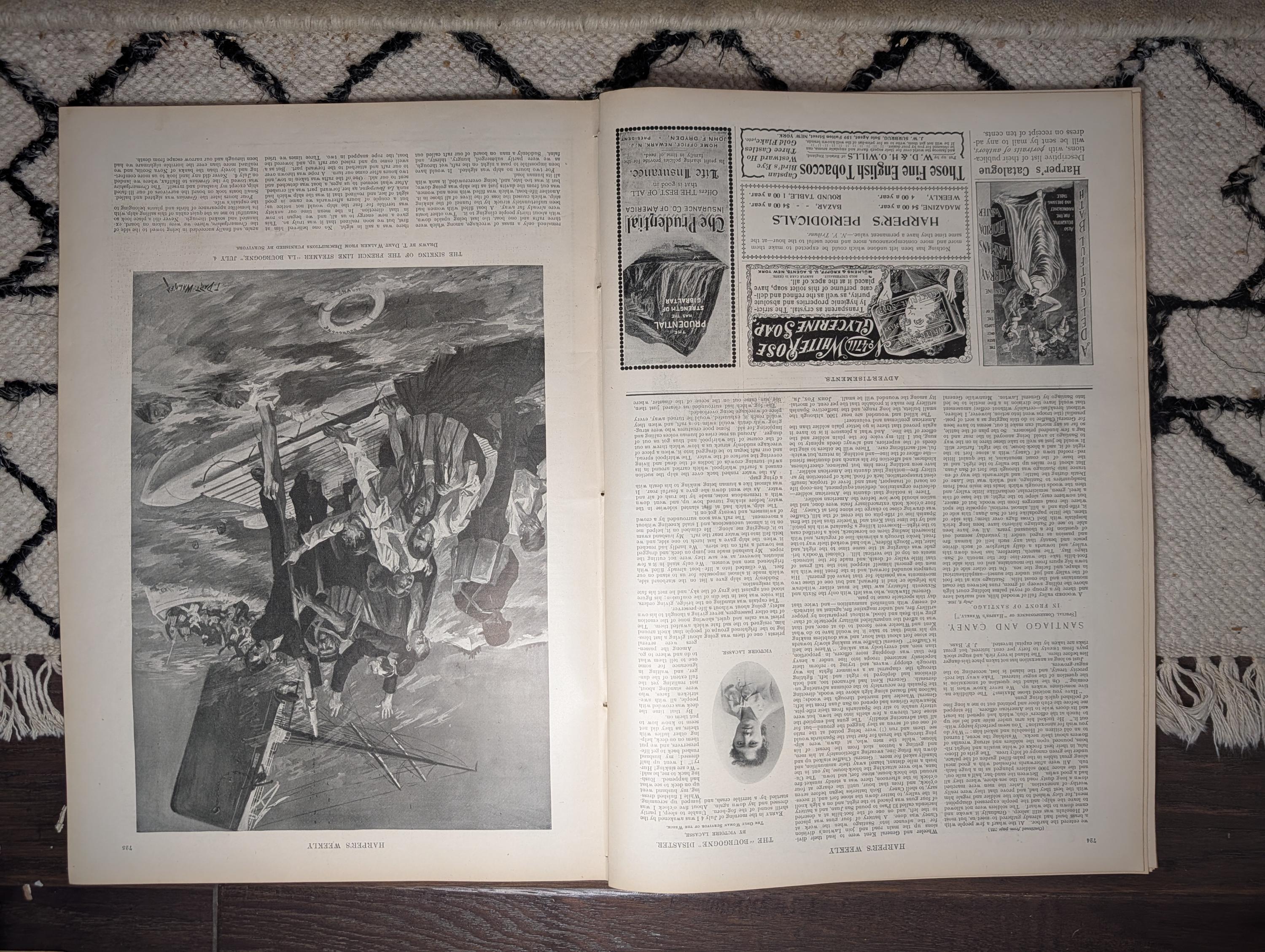 1898 Hawaii Annexation, "You May Fire Gridley" Funeral, Santiago — Jul 23