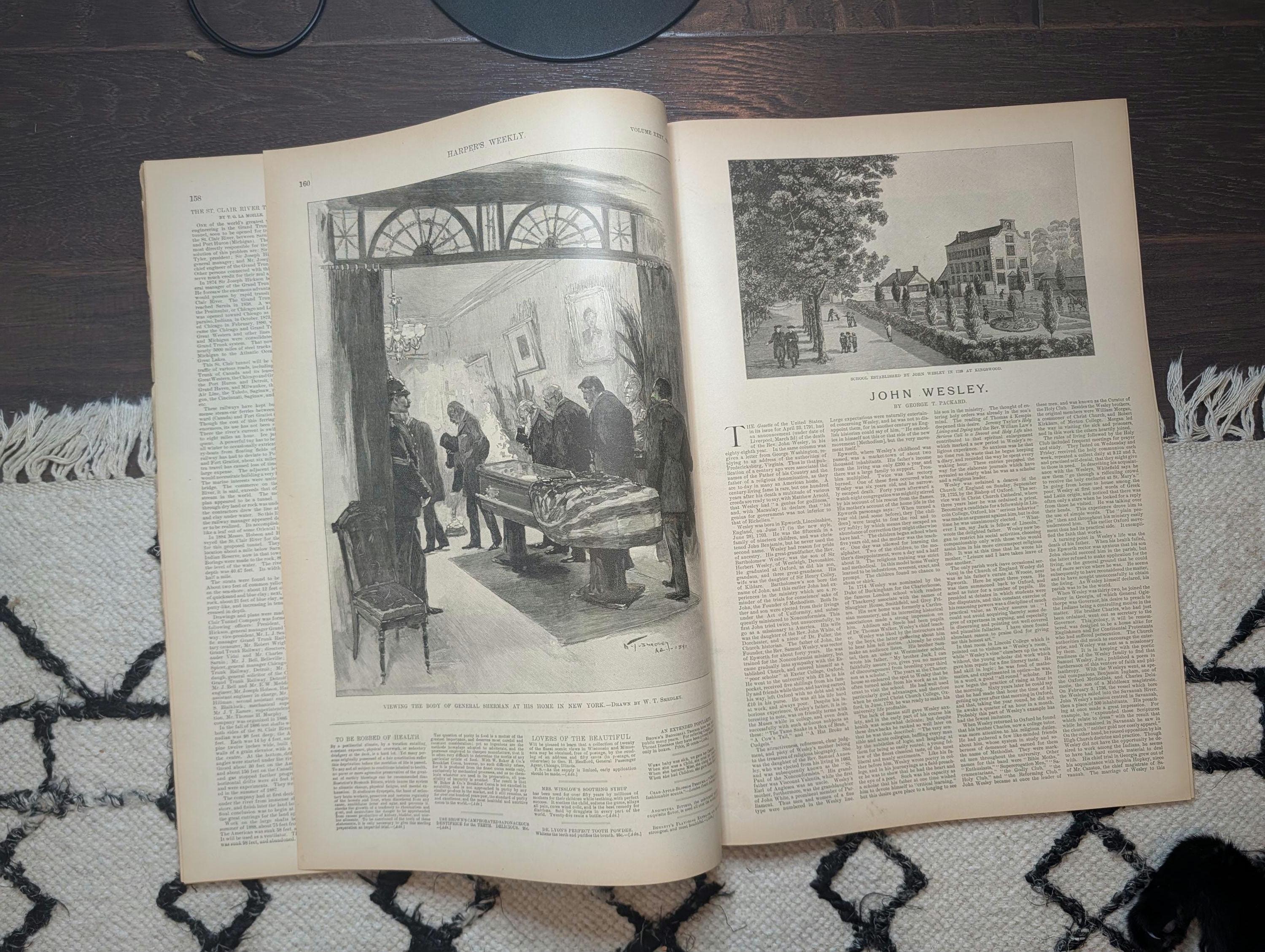 1891 Sherman & Porter Funerals — Two Civil War Heroes Die Days Apart — Feb 28
